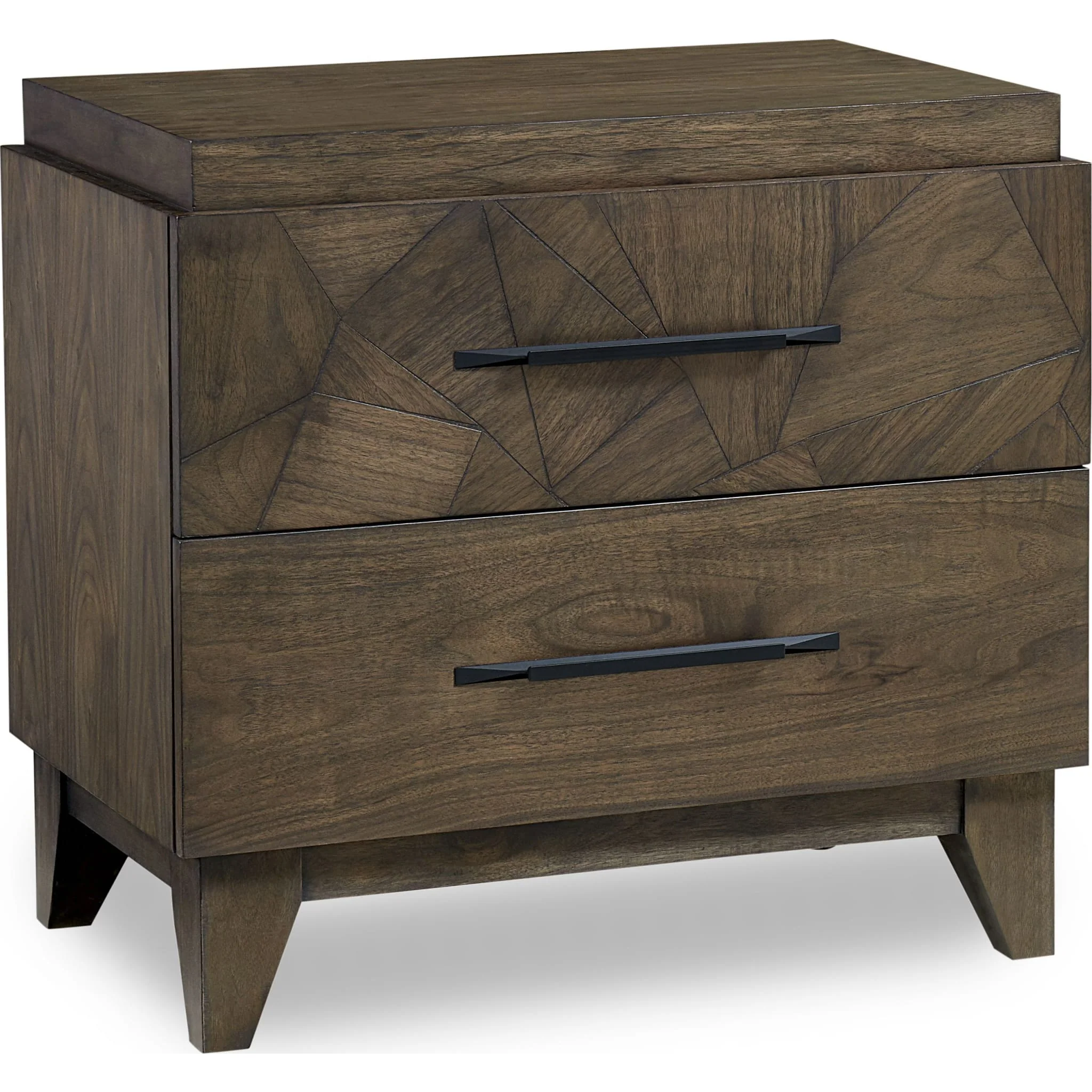 Broderick Two-Drawer Nightstand in Wild Oats Brown - Image 5