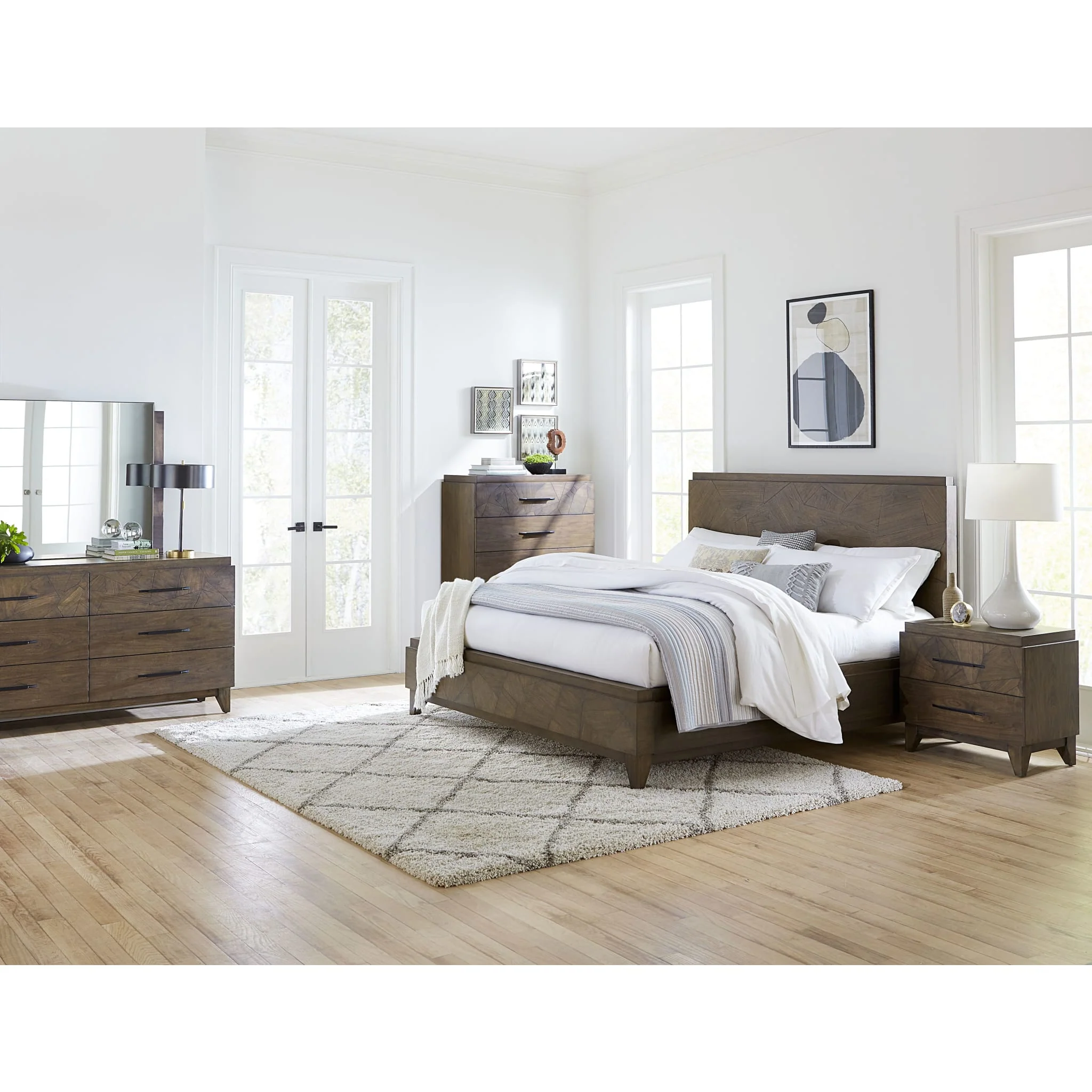 Broderick Dresser Mirror in Wild Oats Brown - Image 3
