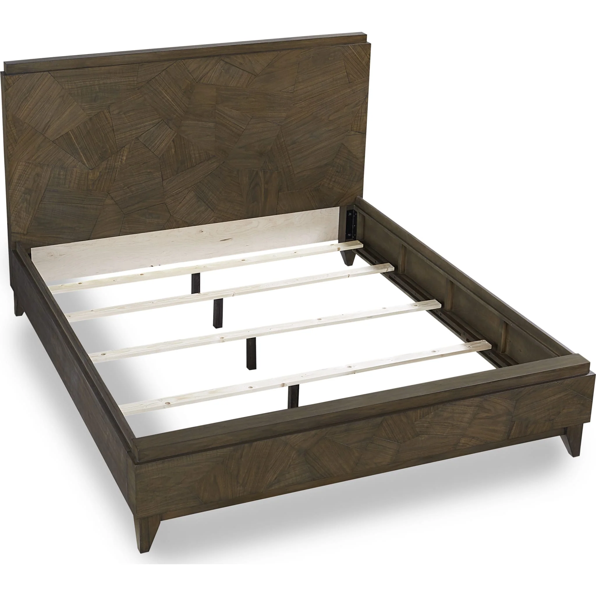 Broderick Wood Panel Bed in Wild Oats Brown - Image 6