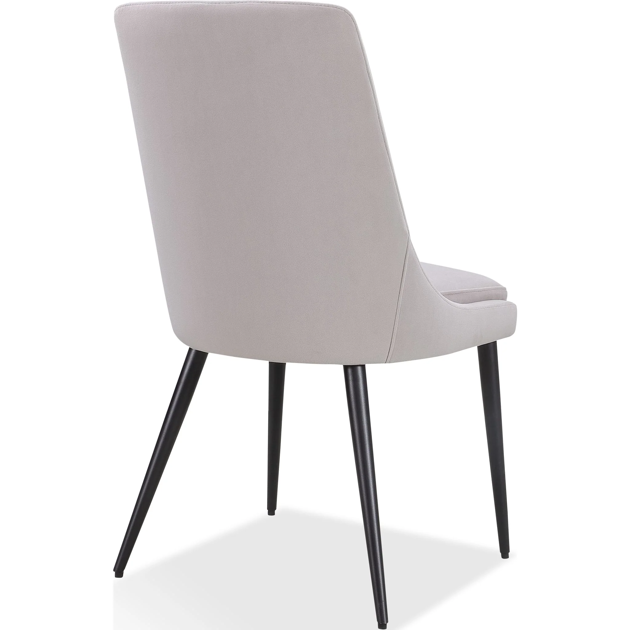 Winston Upholstered Metal Leg Dining Chair in Ash Grey and Black - Image 6