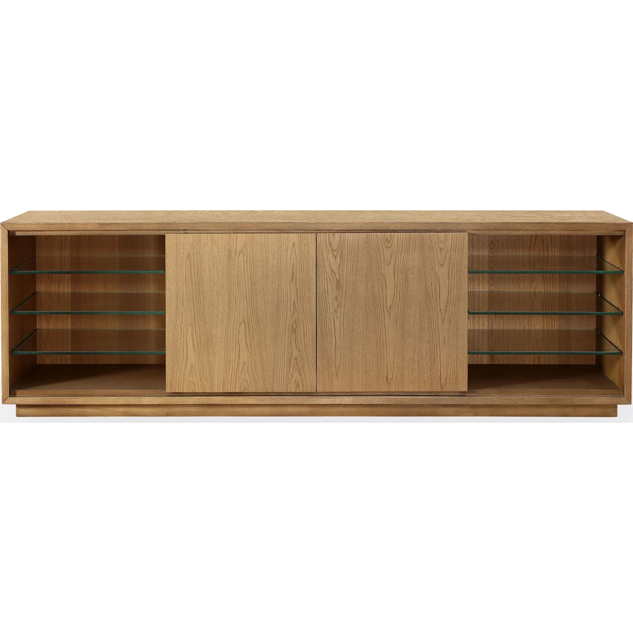 One Coastal Modern 84 inch TV Console in Bisque - Image 2