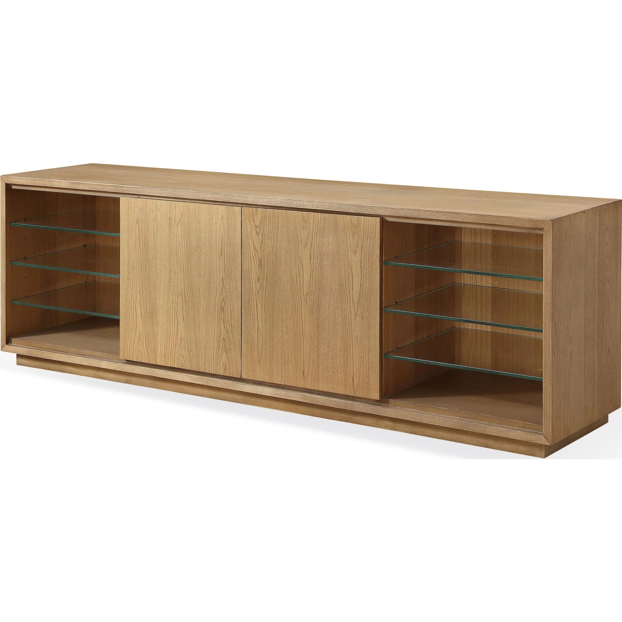 One Coastal Modern 84 inch TV Console in Bisque - Image 3