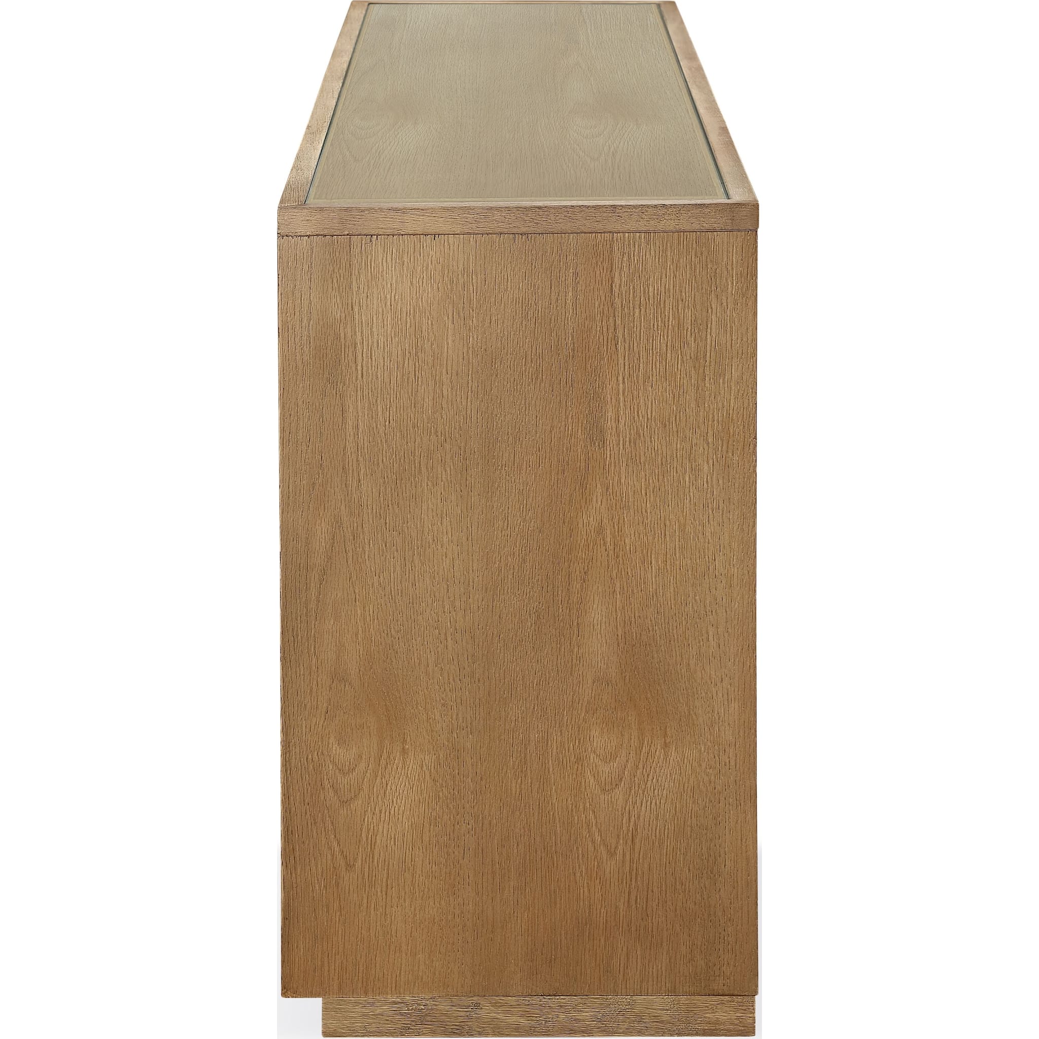 One Modern Coastal Four Door Sideboard in White Oak - Image 5