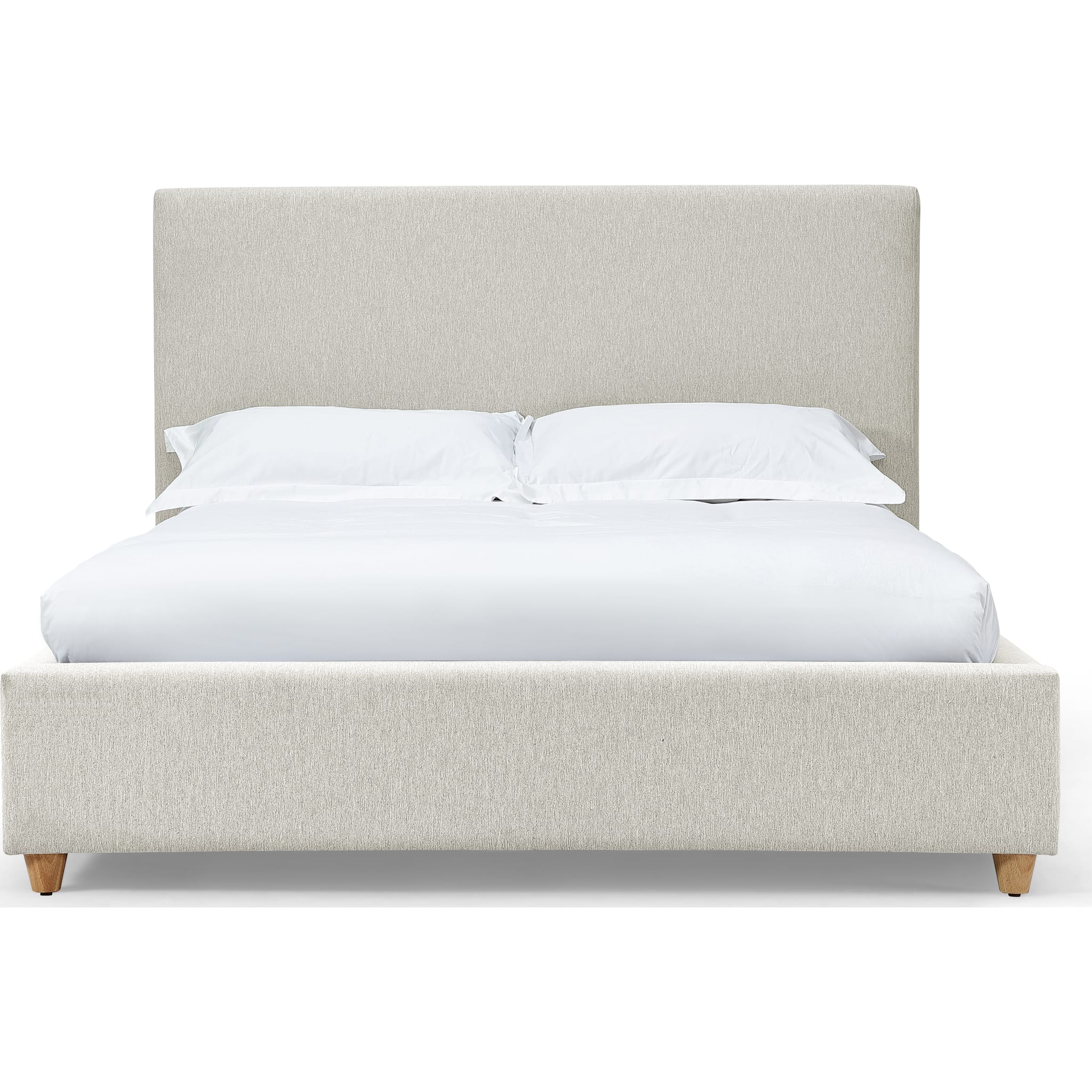 Olivia Upholstered Platform Bed in Ivory (2026) - Image 3