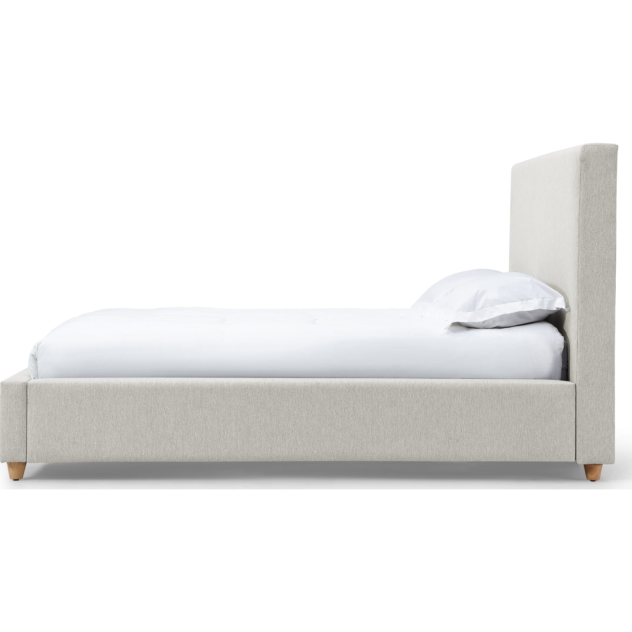 Olivia Upholstered Platform Bed in Ivory (2026) - Image 4