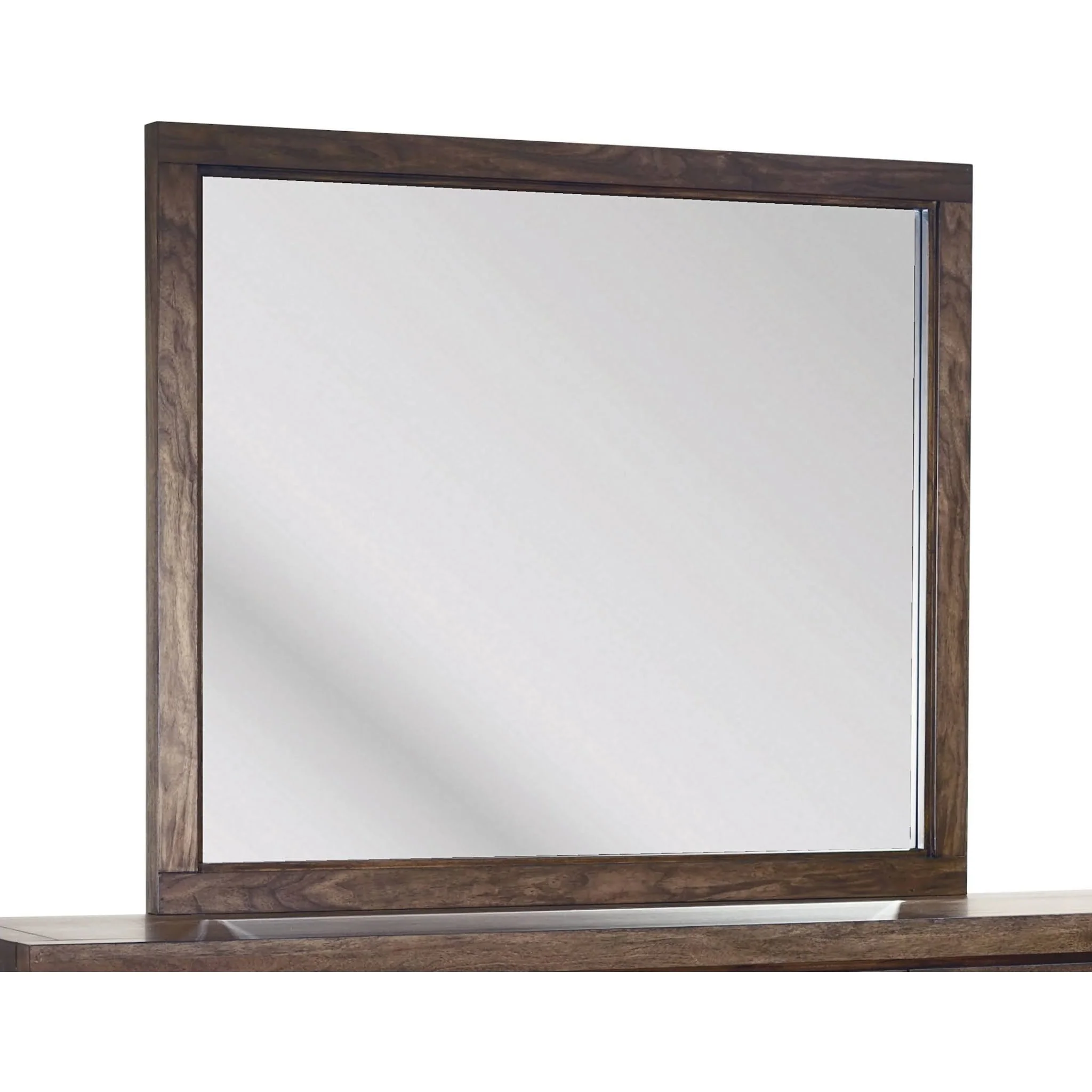 Boracay Beveled Glass Landscape Mirror in Wild Oats Brown - Image 3