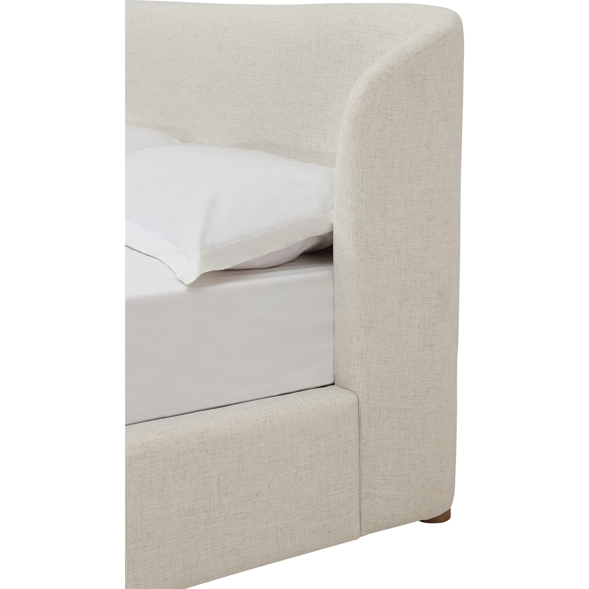 Kiki Upholstered Platform Bed in Whipped Honey Linen (2026) - Image 4