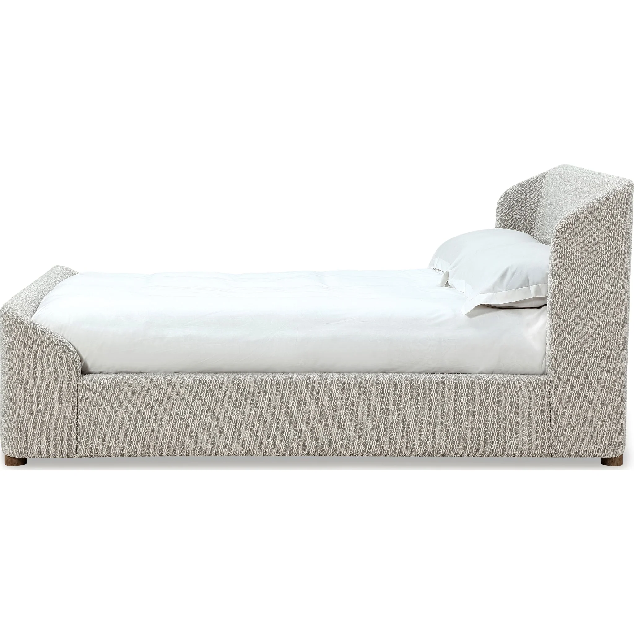 Kiki Upholstered Platform Bed in Cotton Ball Boucle (2026) - Image 4