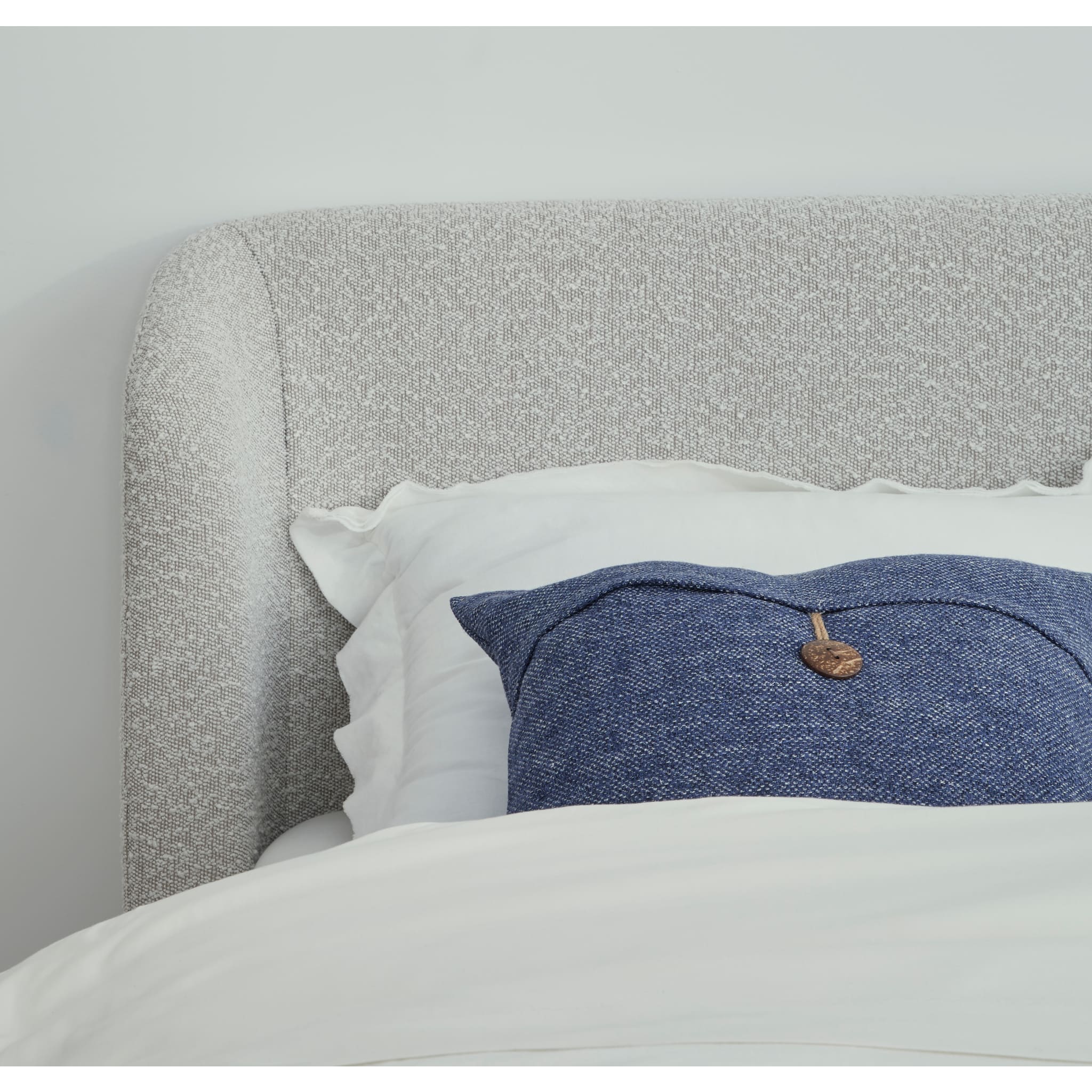 Kiki Upholstered Platform Bed in Cotton Ball Boucle (2026) - Image 8