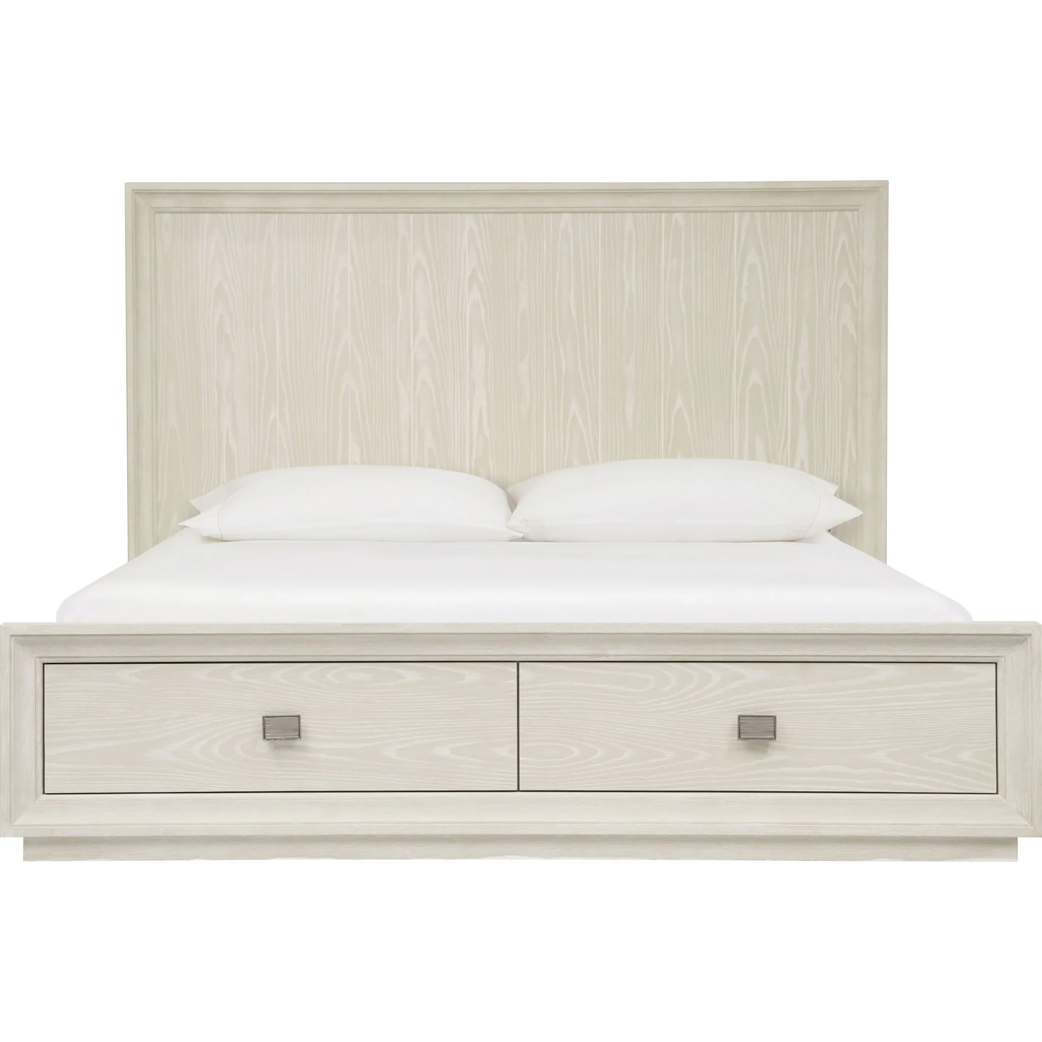 Maxime Two Drawer Footboard Storage Platform Bed In Ash - Image 4