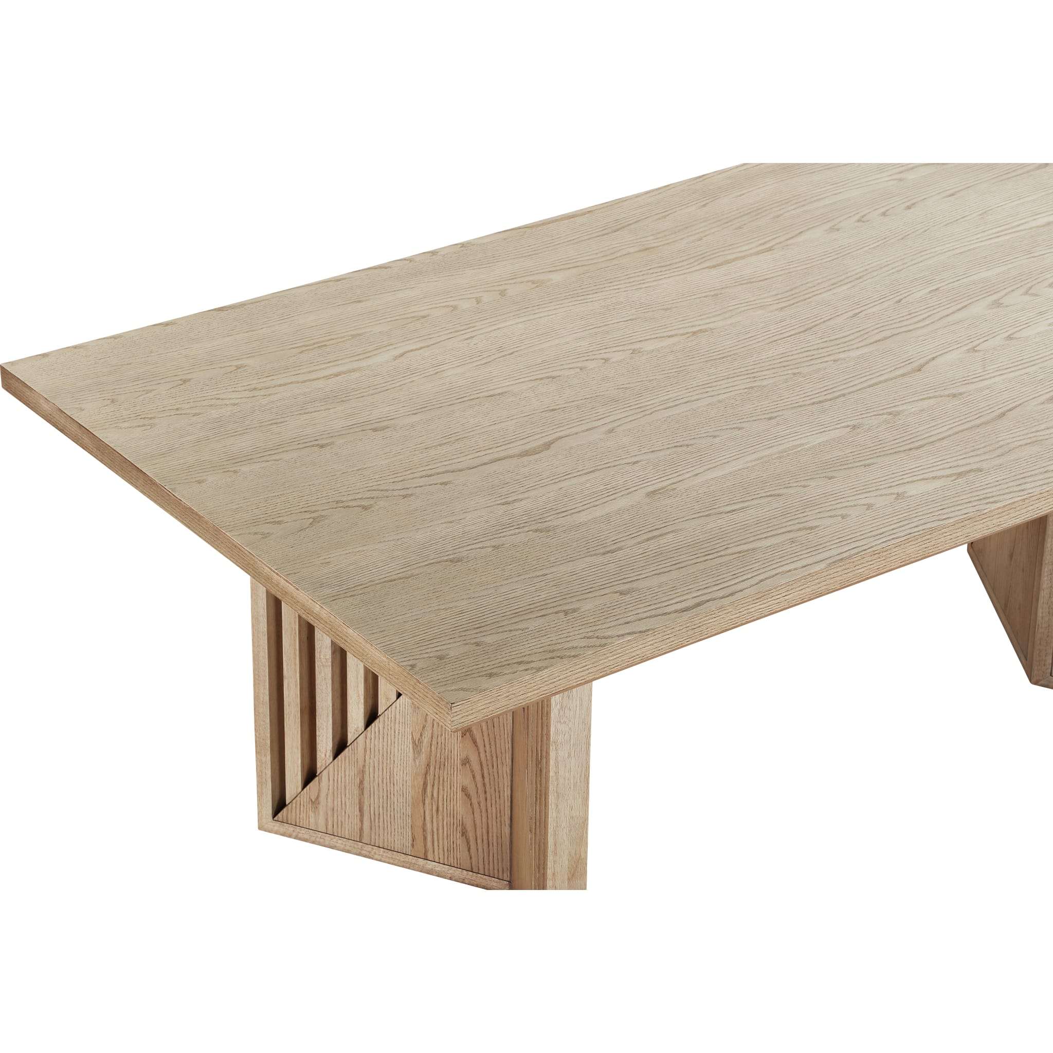 Sumner Double Pedestal Oak Dining Table in Natural - Image 5
