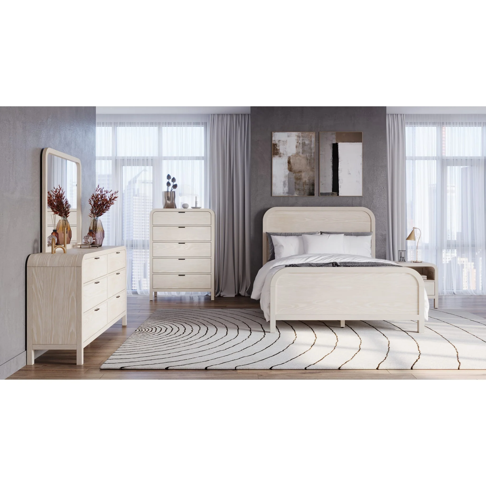 Drake Five Drawer Chest in Sugar - Image 6