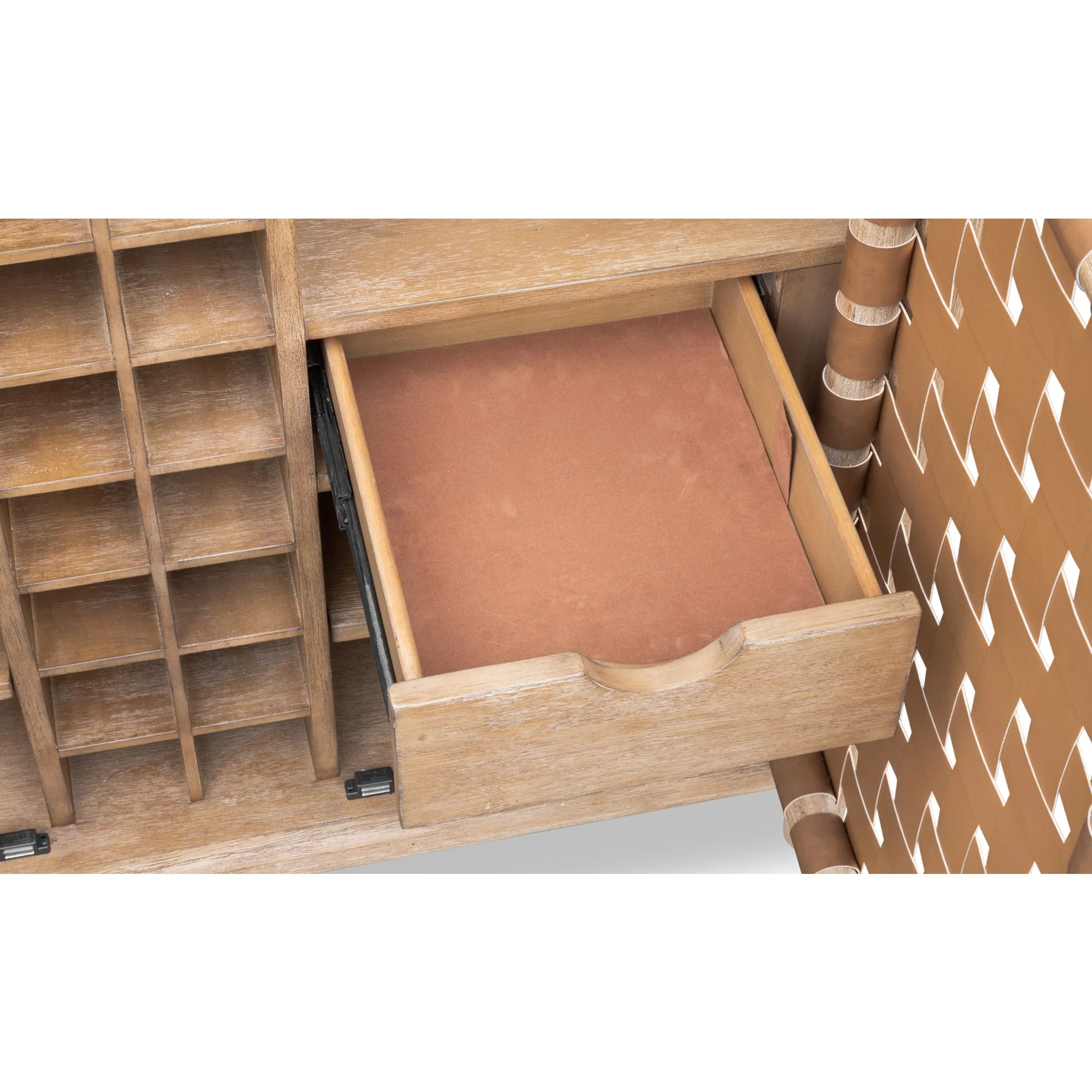 Dorsey Wvn Bar Cabinet - Grnl - Image 5