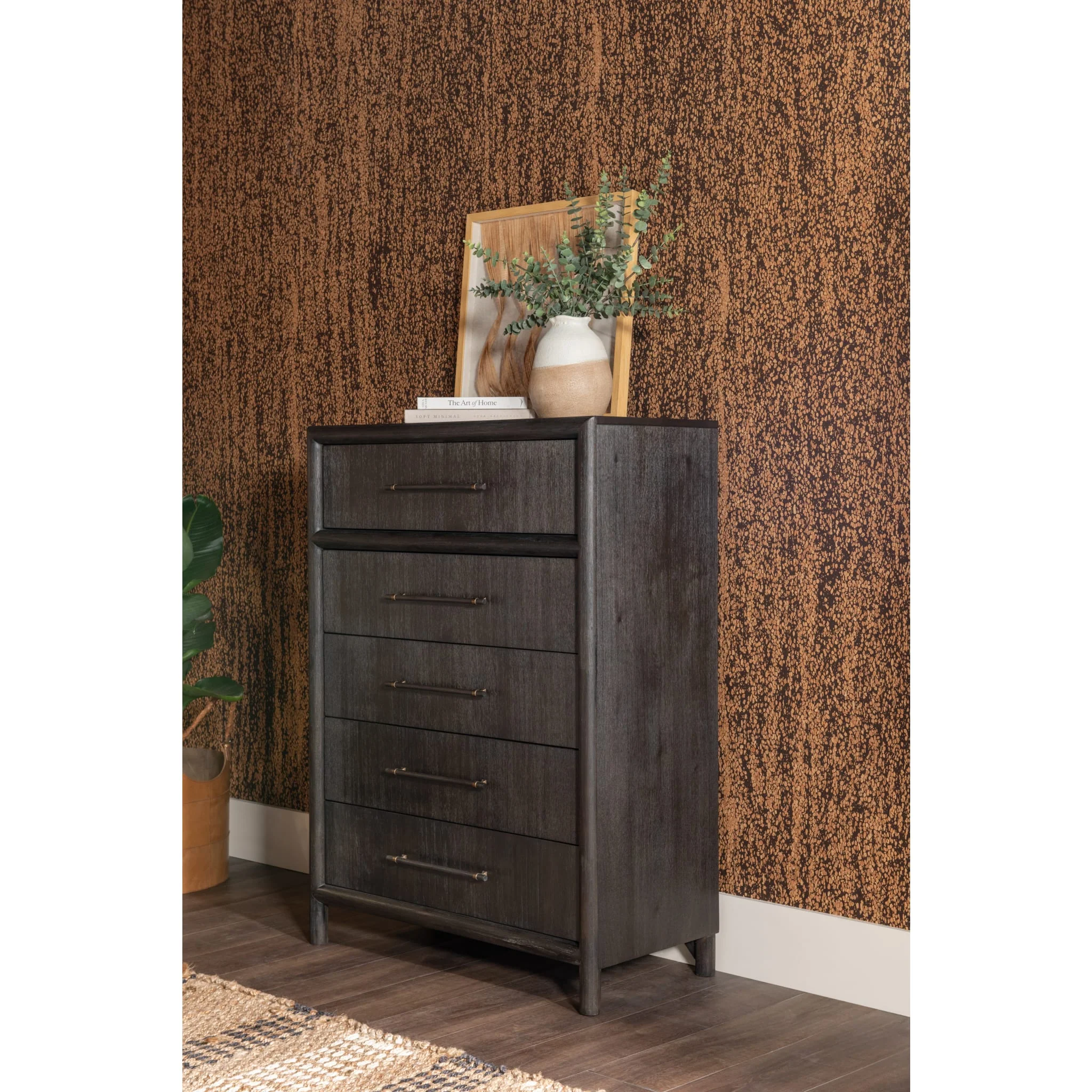 Dorsey Five Drawer Chest in Basalt Grey - Image 6