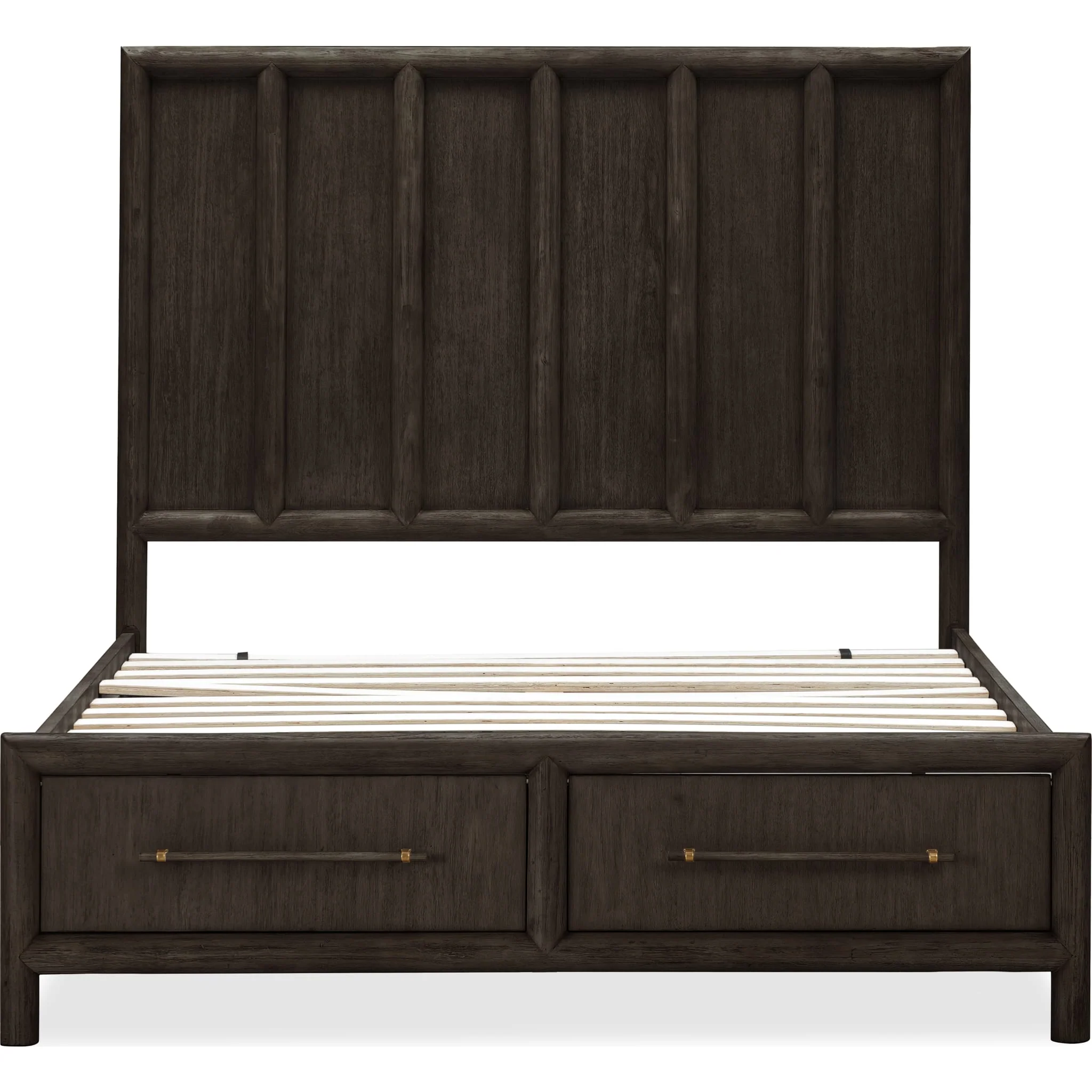 Dorsey Wooden Two Drawer Storage Bed in Basalt Grey - Image 5