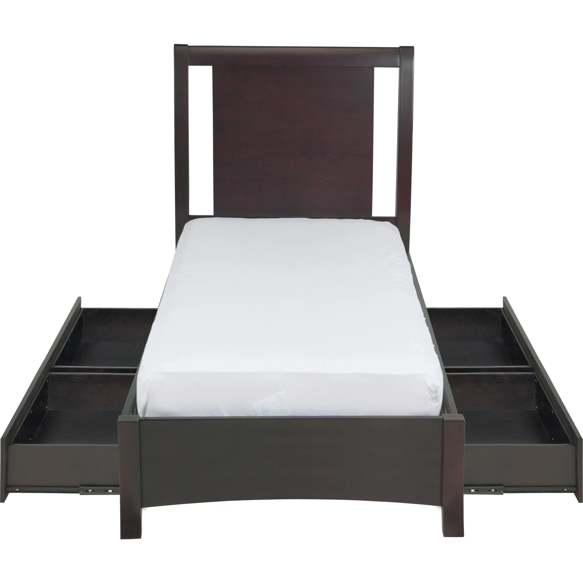 Nevis Low Profile Storage Bed in Espresso - Image 9