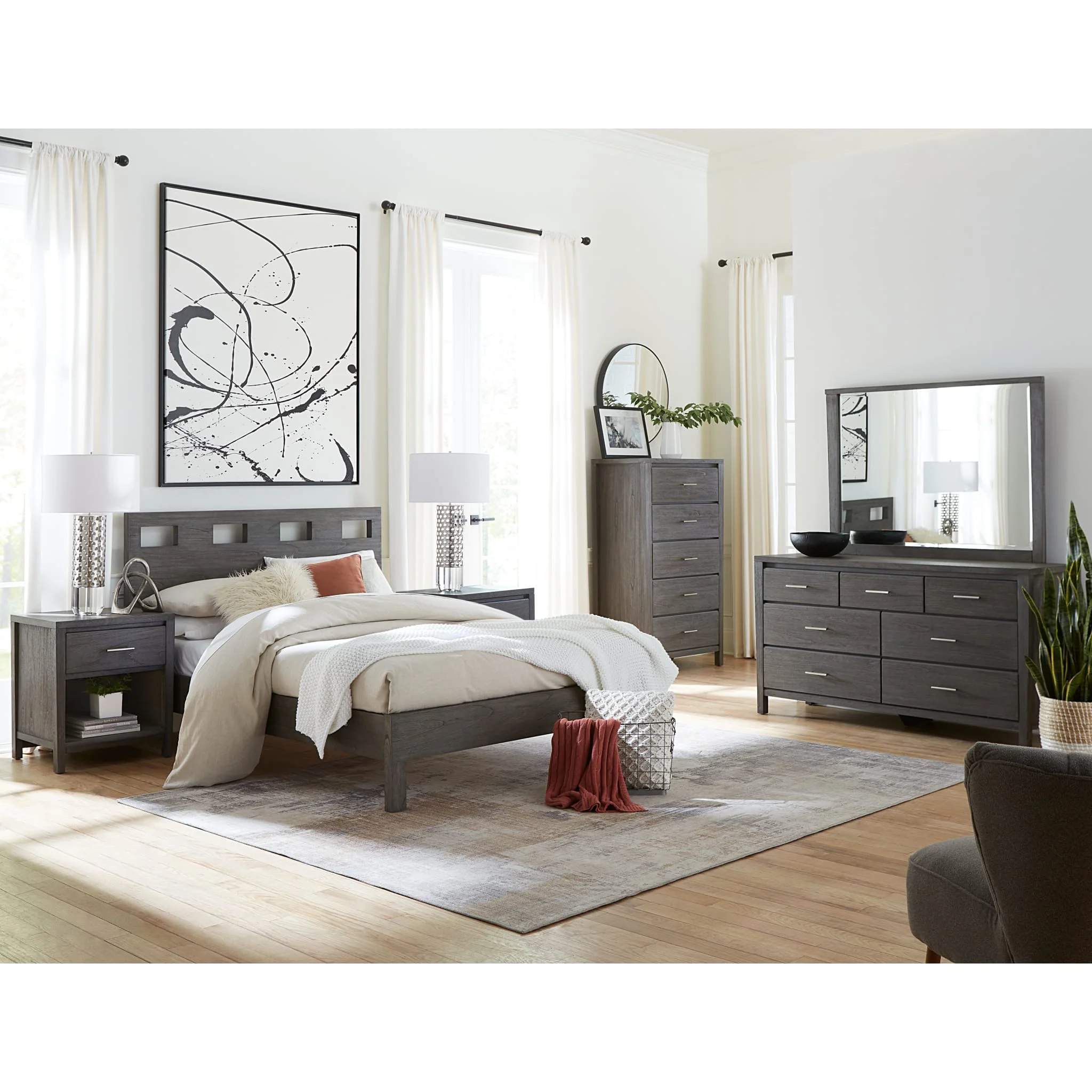 Nevis Seven Drawer Dresser in Sharkskin (2024) - Image 4