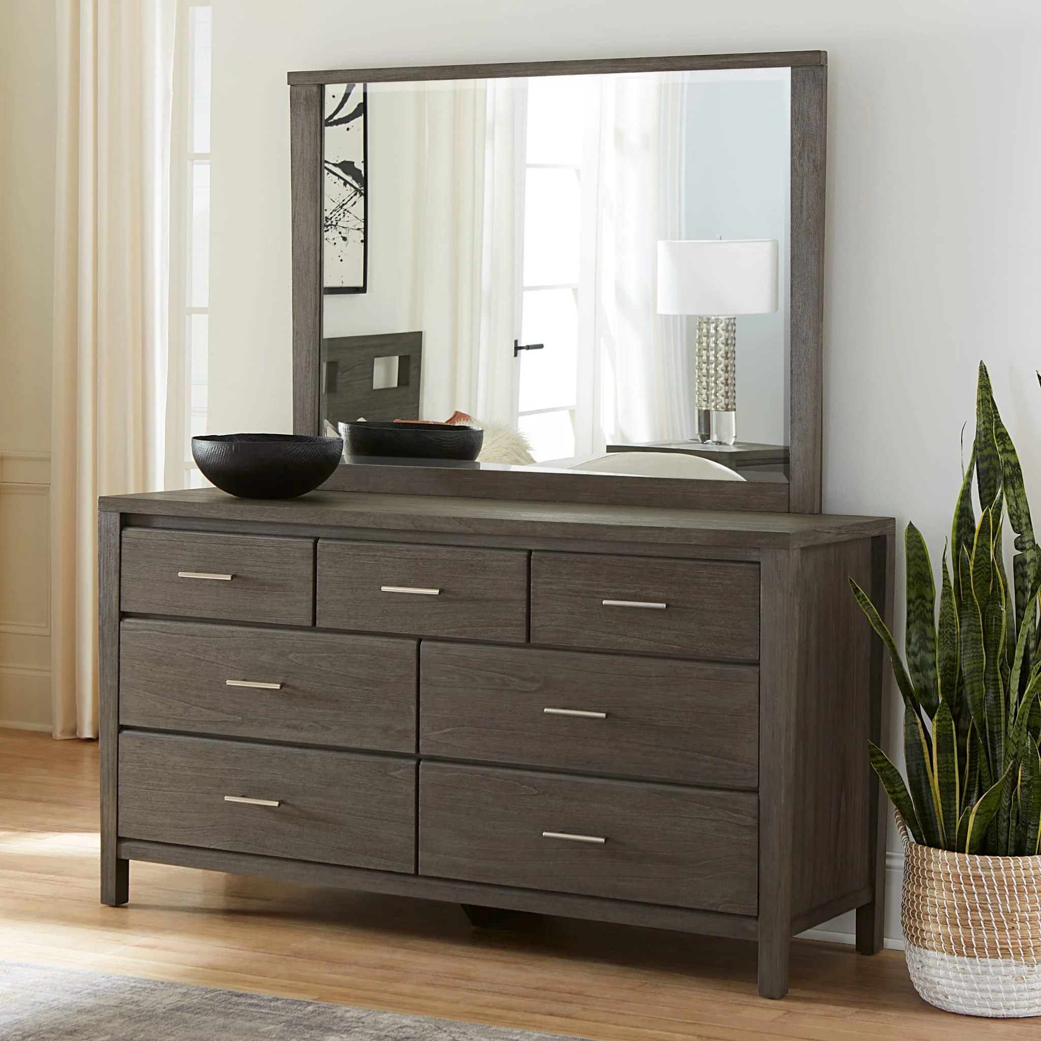 Nevis Seven Drawer Dresser in Sharkskin (2024) - Image 7
