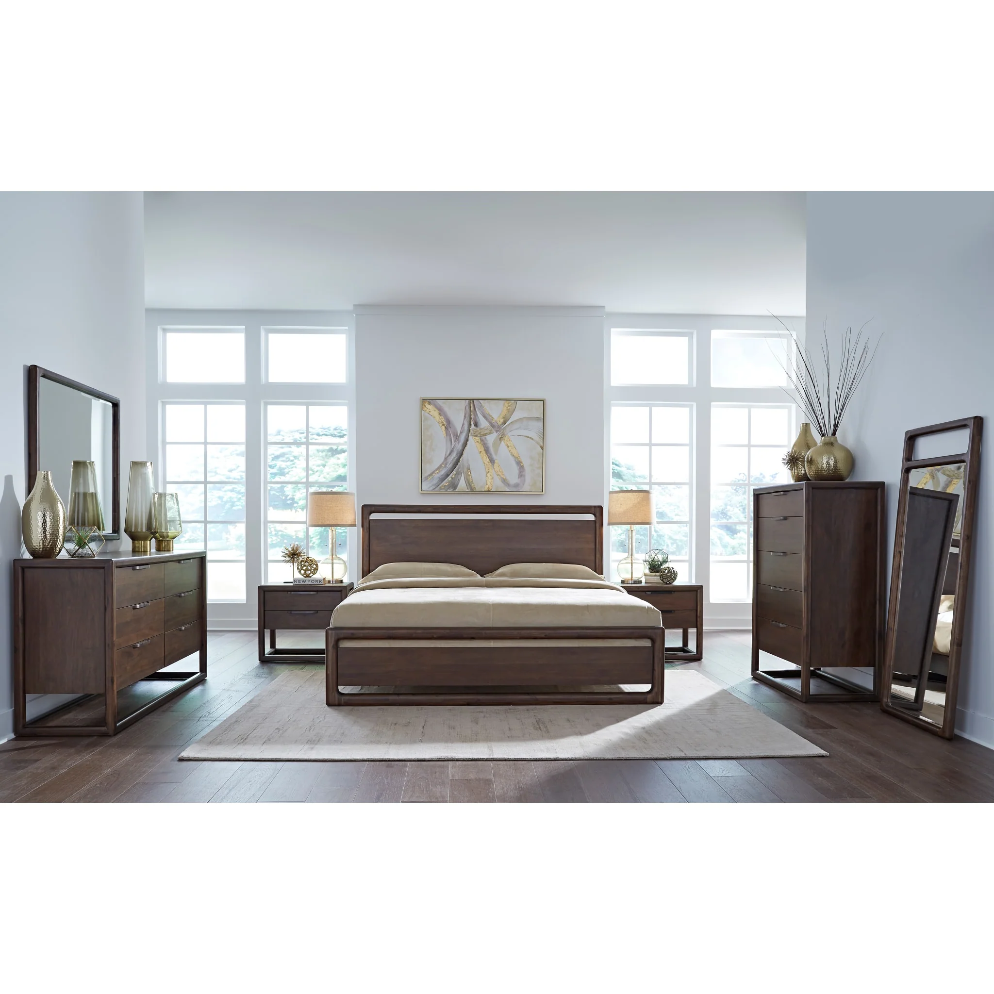 Sol Six Drawer Acacia Wood Dresser in Brown Spice - Image 8