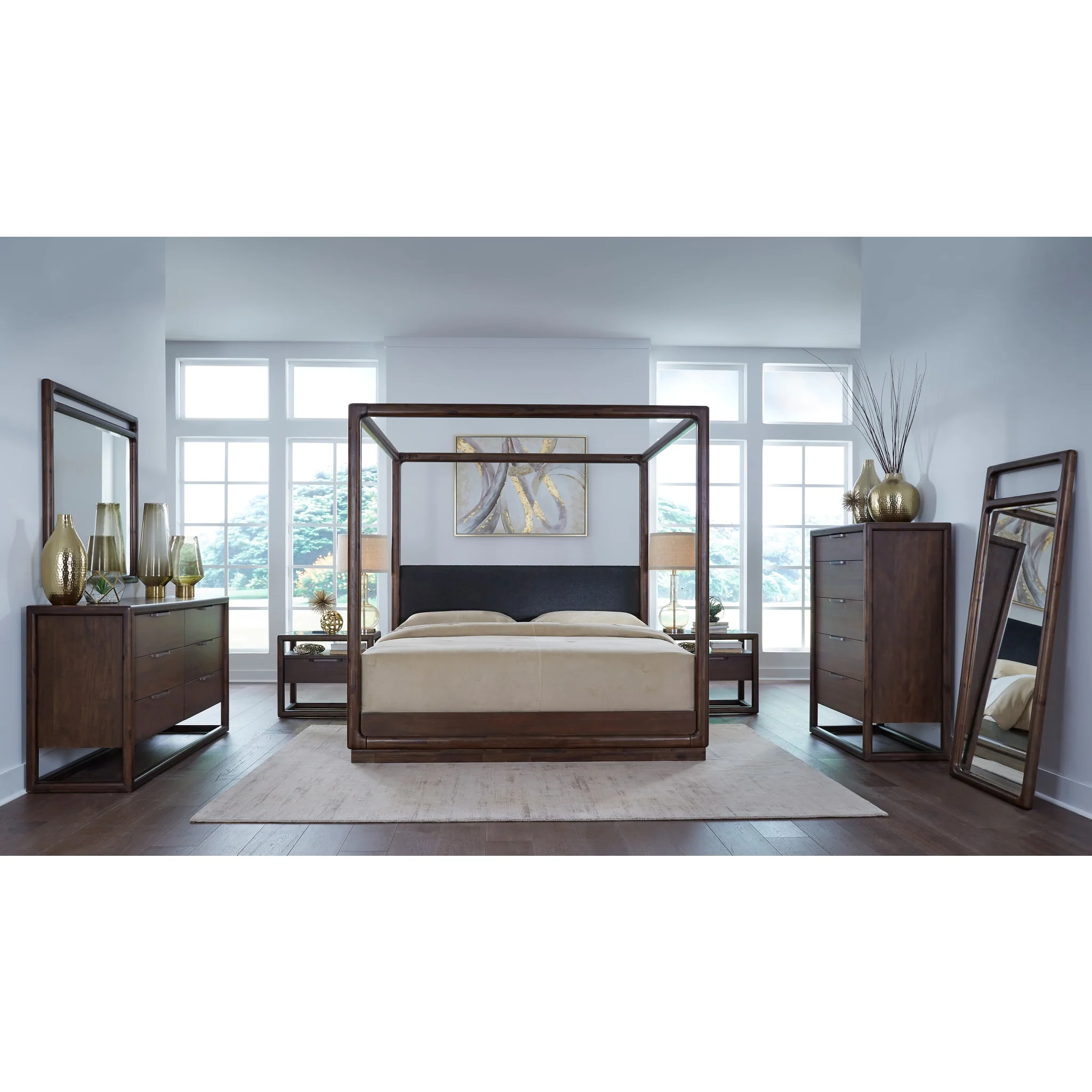 Sol Six Drawer Acacia Wood Dresser in Brown Spice - Image 9
