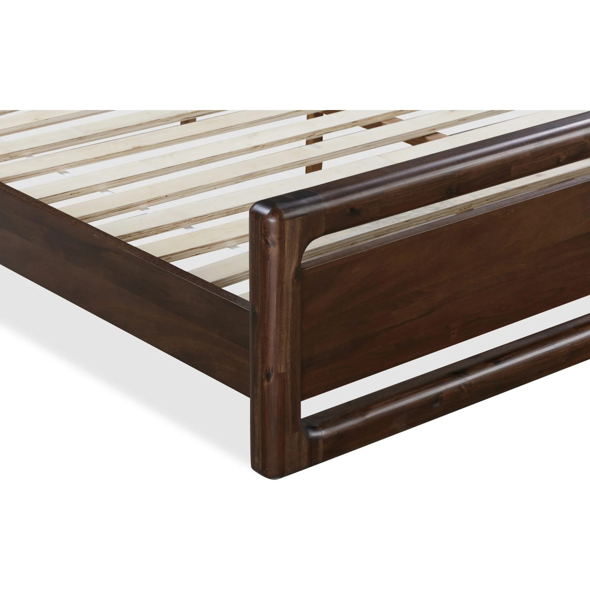Sol Acacia Wood Platform Bed in Brown Spice - Image 9