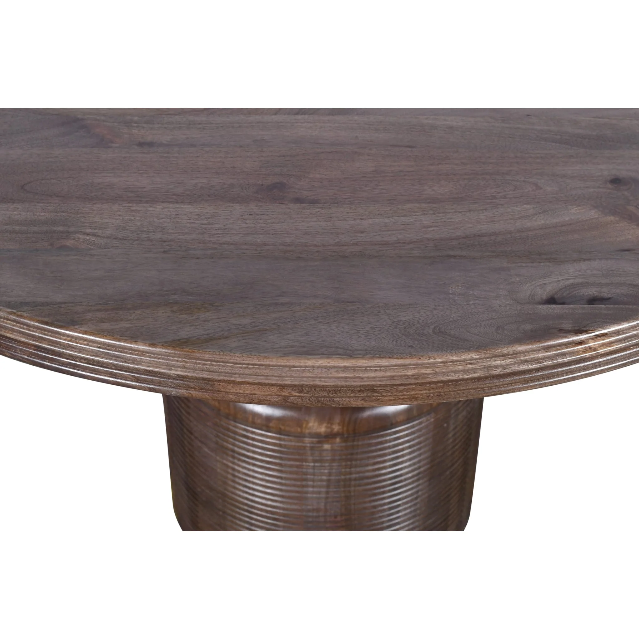Liyana Solid Wood Round Dining Table in Natural Tan - Image 8