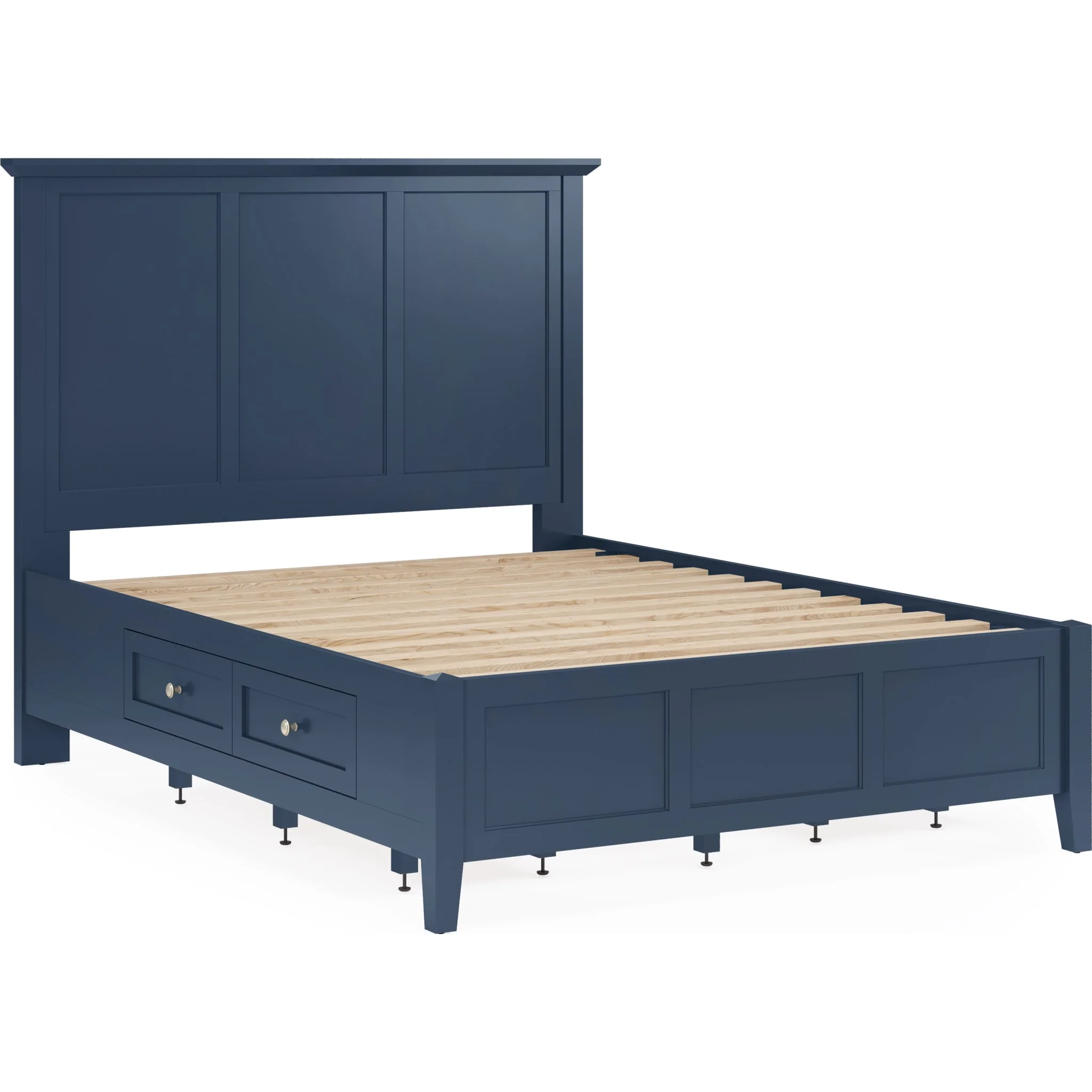 Grace Four Drawer Platform Storage Bed in Blueberry - Image 7