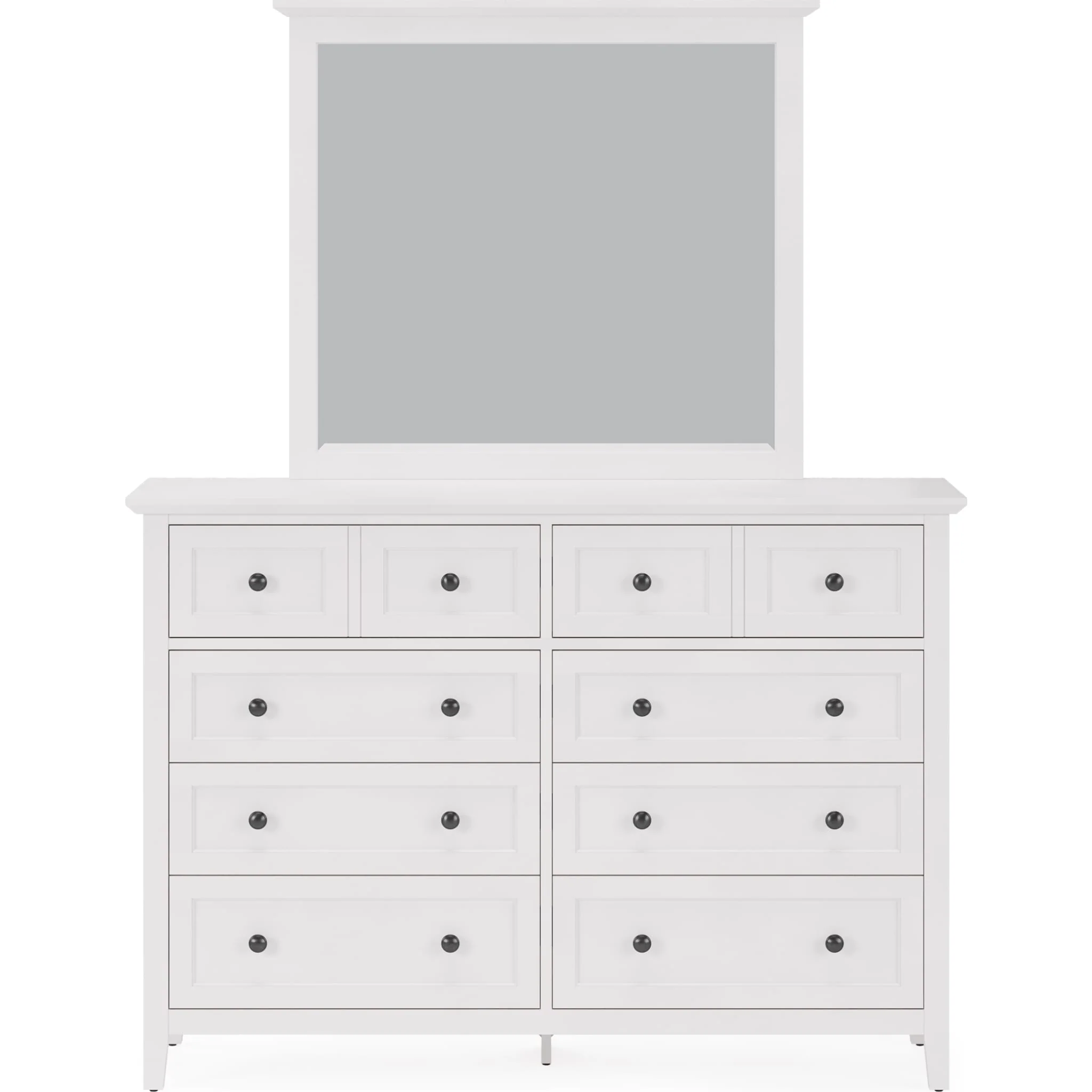 Grace Wall or Dresser Mirror in Snowfall White - Image 4