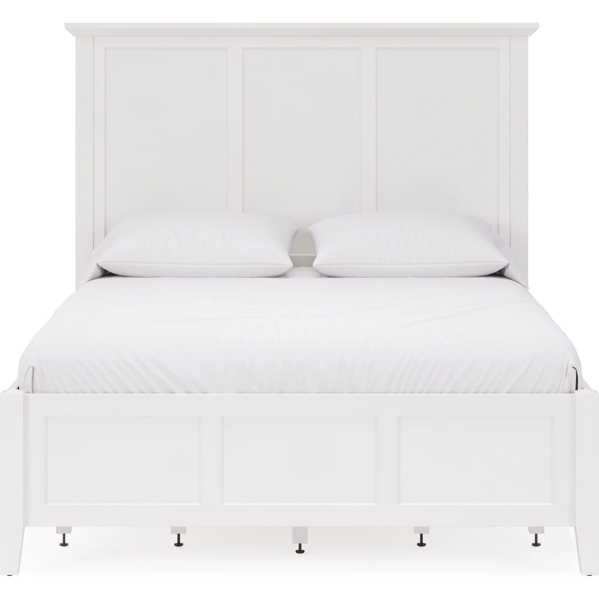 Grace Four Drawer Platform Storage Bed in Snowfall White - Image 8