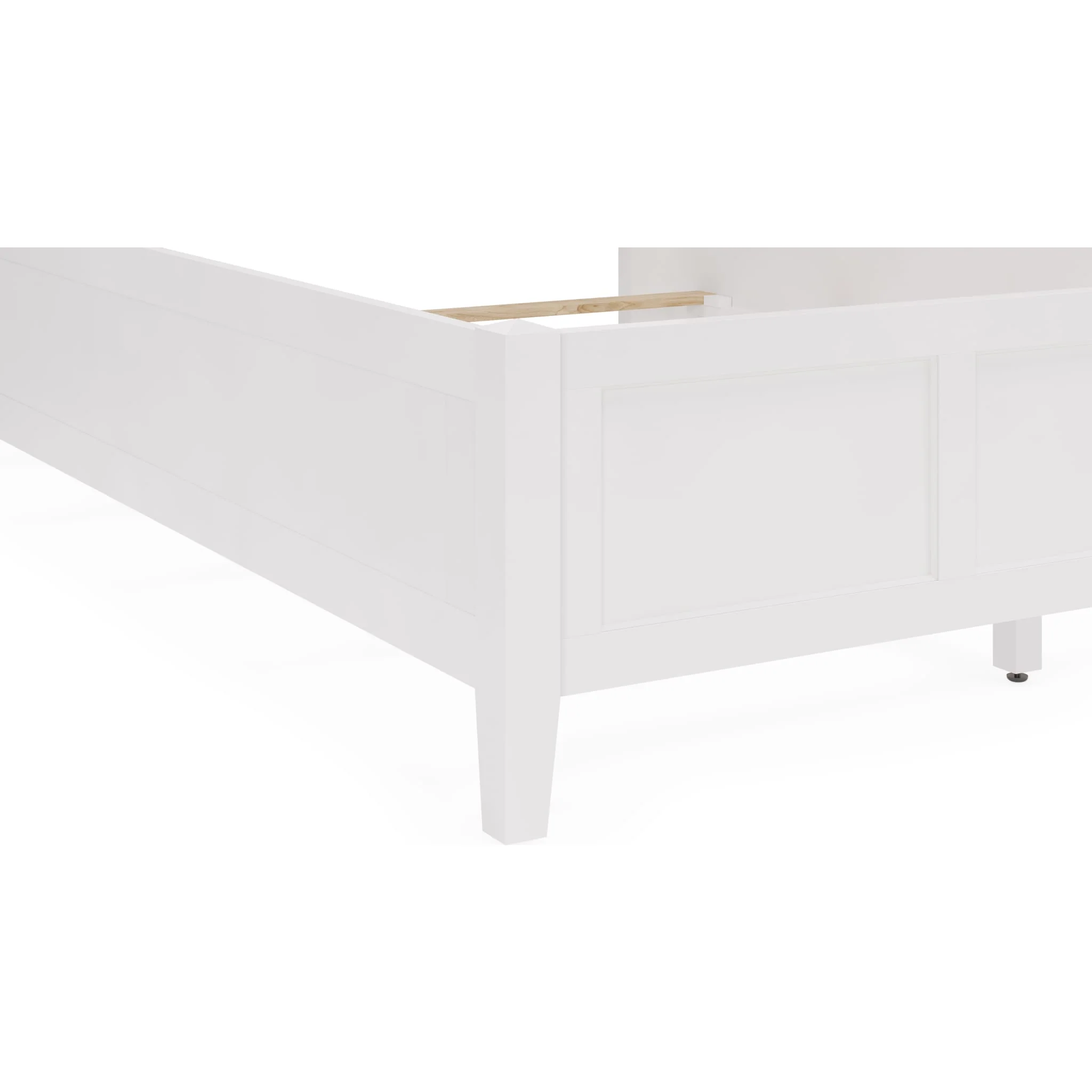 Grace Three Panel Bed in Snowfall White - Image 2