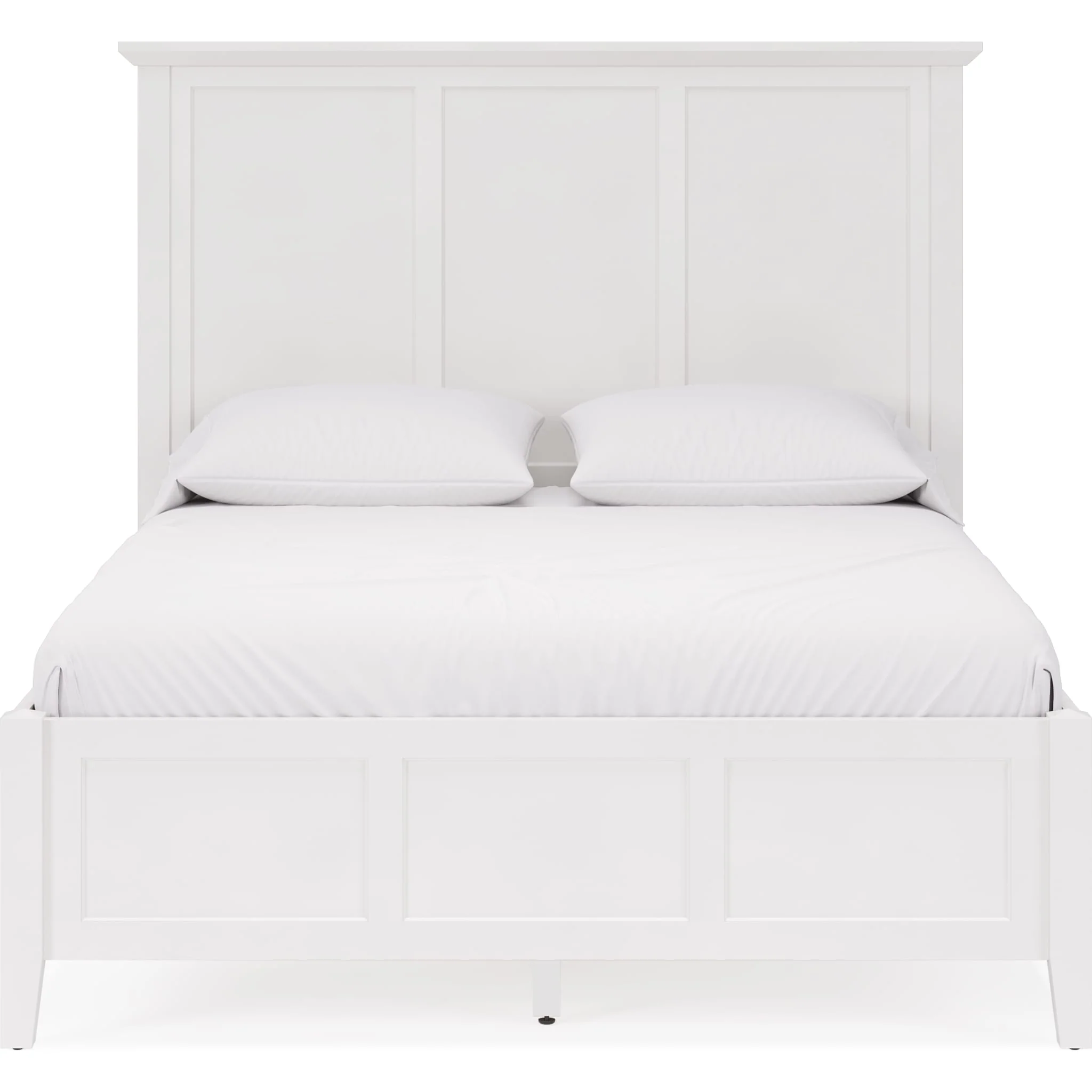 Grace Three Panel Bed in Snowfall White - Image 3