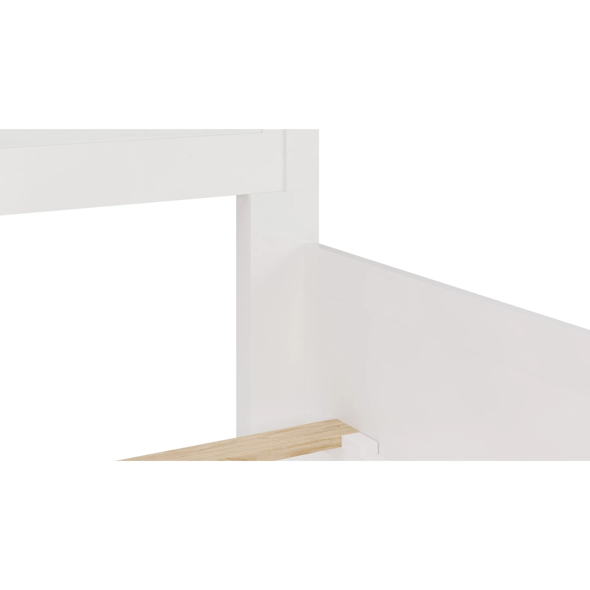 Grace Three Panel Bed in Snowfall White - Image 9