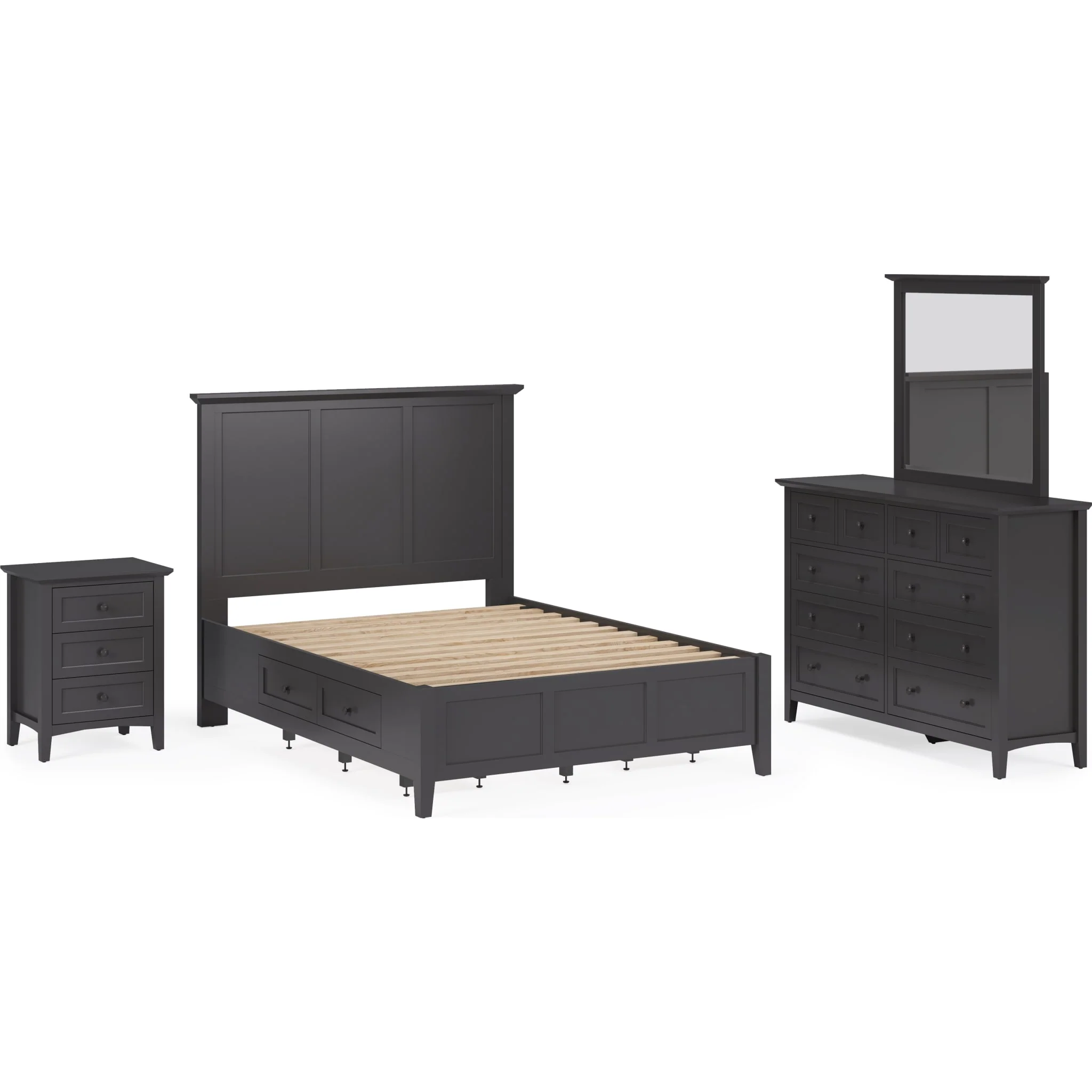 Grace Eight Drawer Dresser in Raven Black (2024) - Image 8