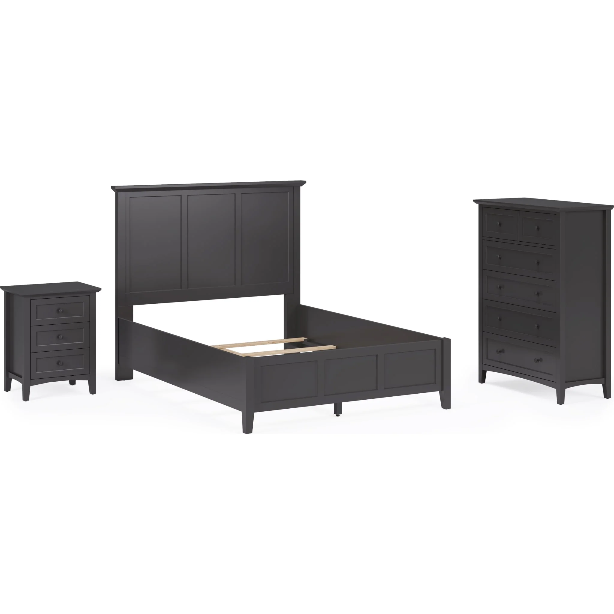 Grace Five Drawer Chest in Raven Black (2024) - Image 11