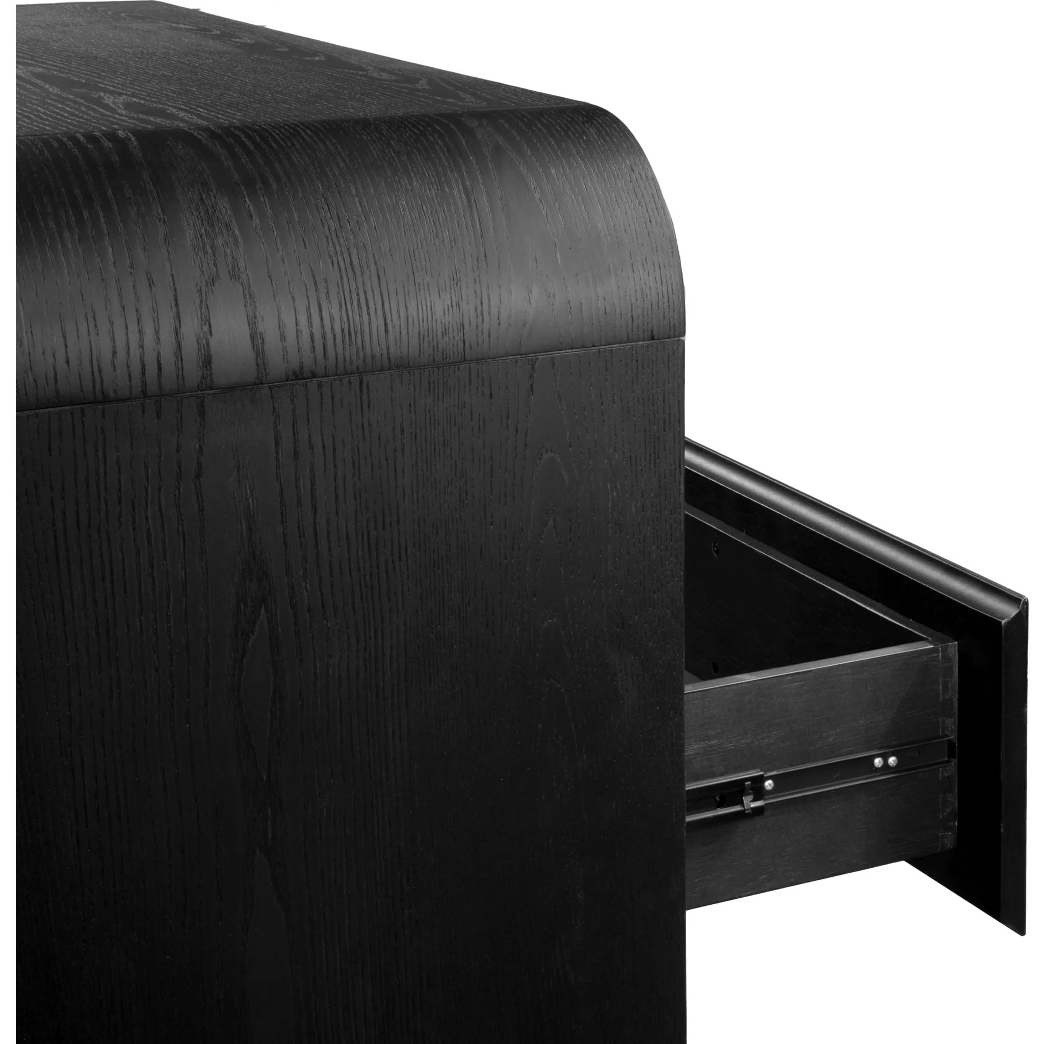 Elora Five Drawer Chest in Jet Black Ash - Image 4