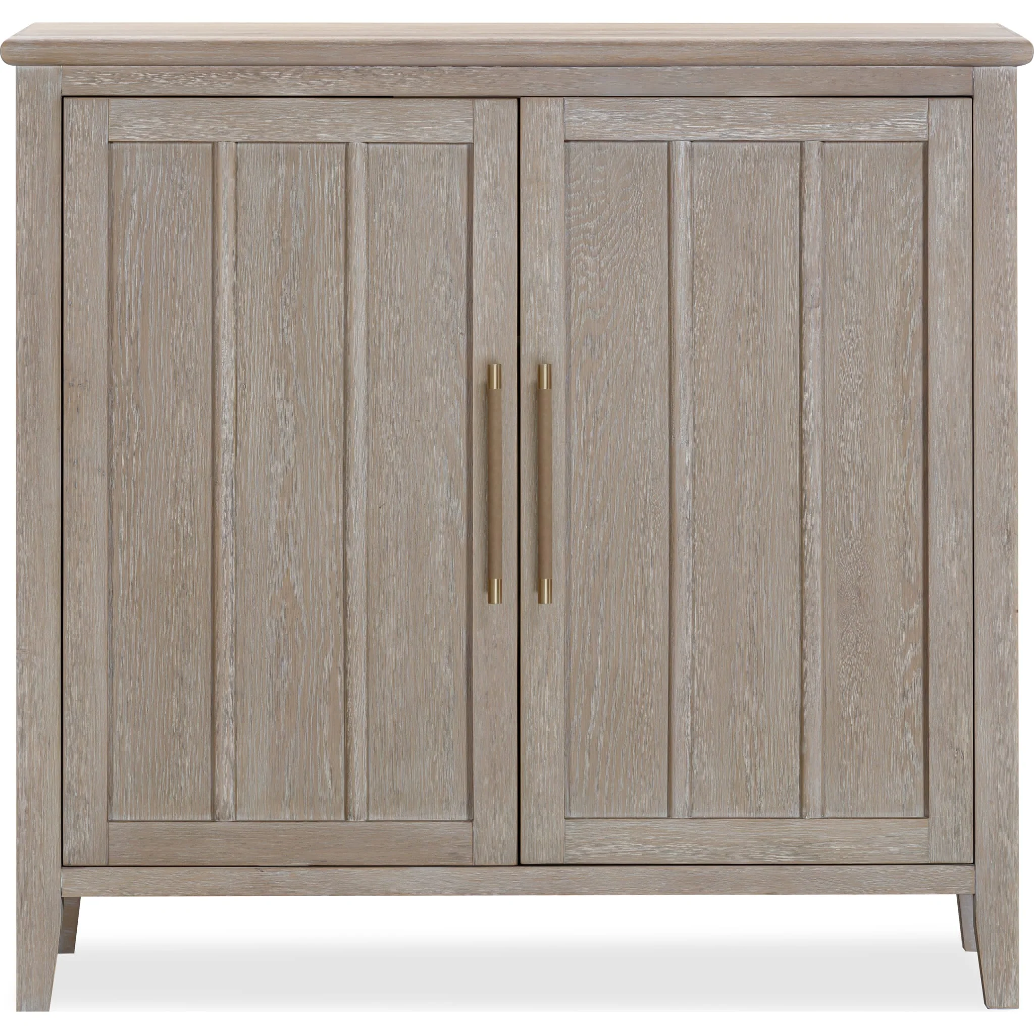Camden Two Door Two Drawer Bar Cabinet with Stemware Rack and Wine Rack in Chai - Image 5