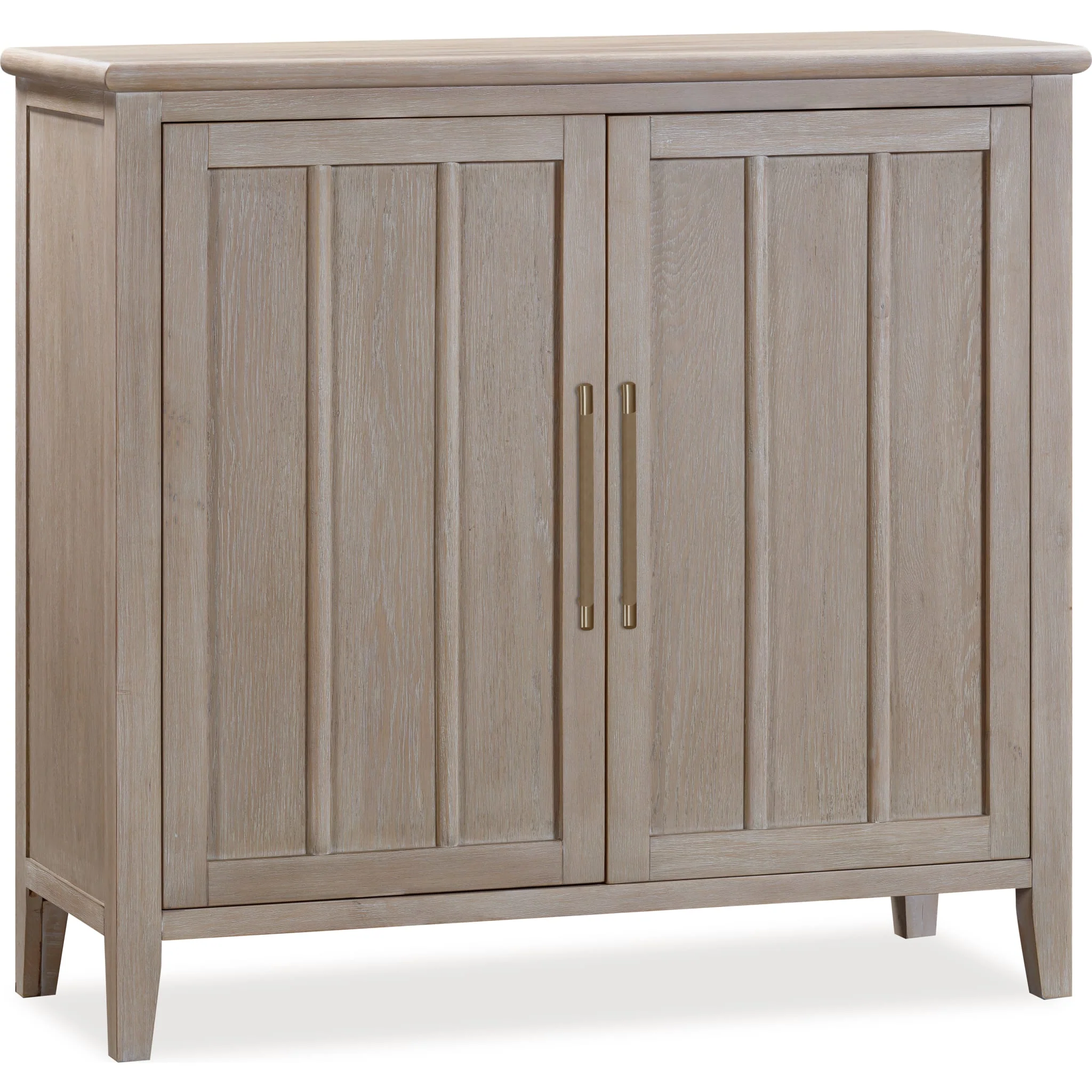 Camden Two Door Two Drawer Bar Cabinet with Stemware Rack and Wine Rack in Chai - Image 6