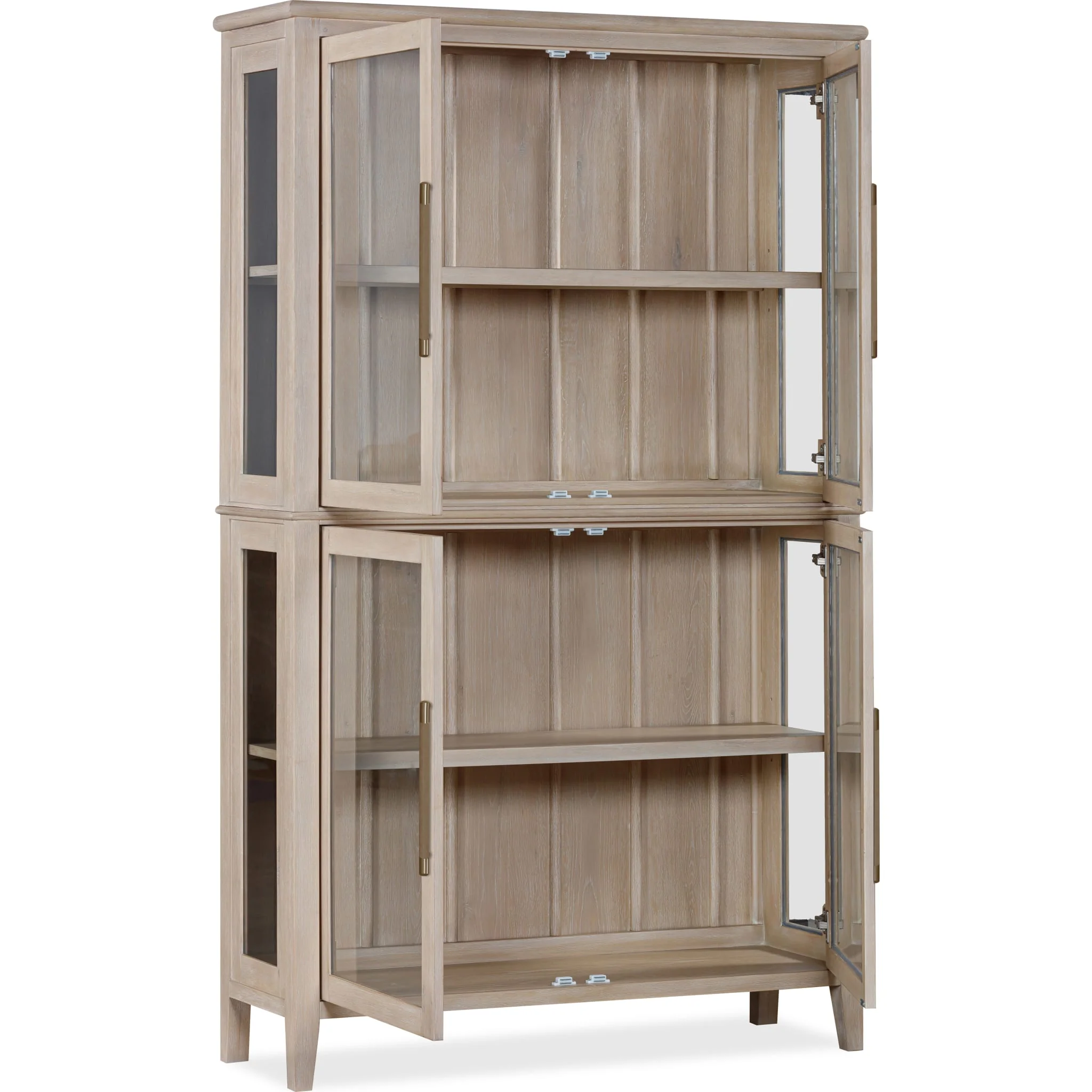 Camden Four Door Shiplap Curio in Chai - Image 3