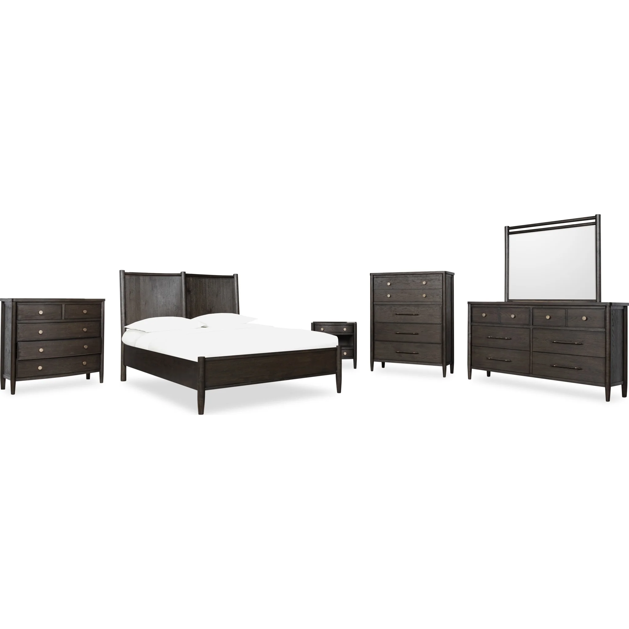 Rockport Eight Drawer Oak Wood Dresser in Yin - Image 7