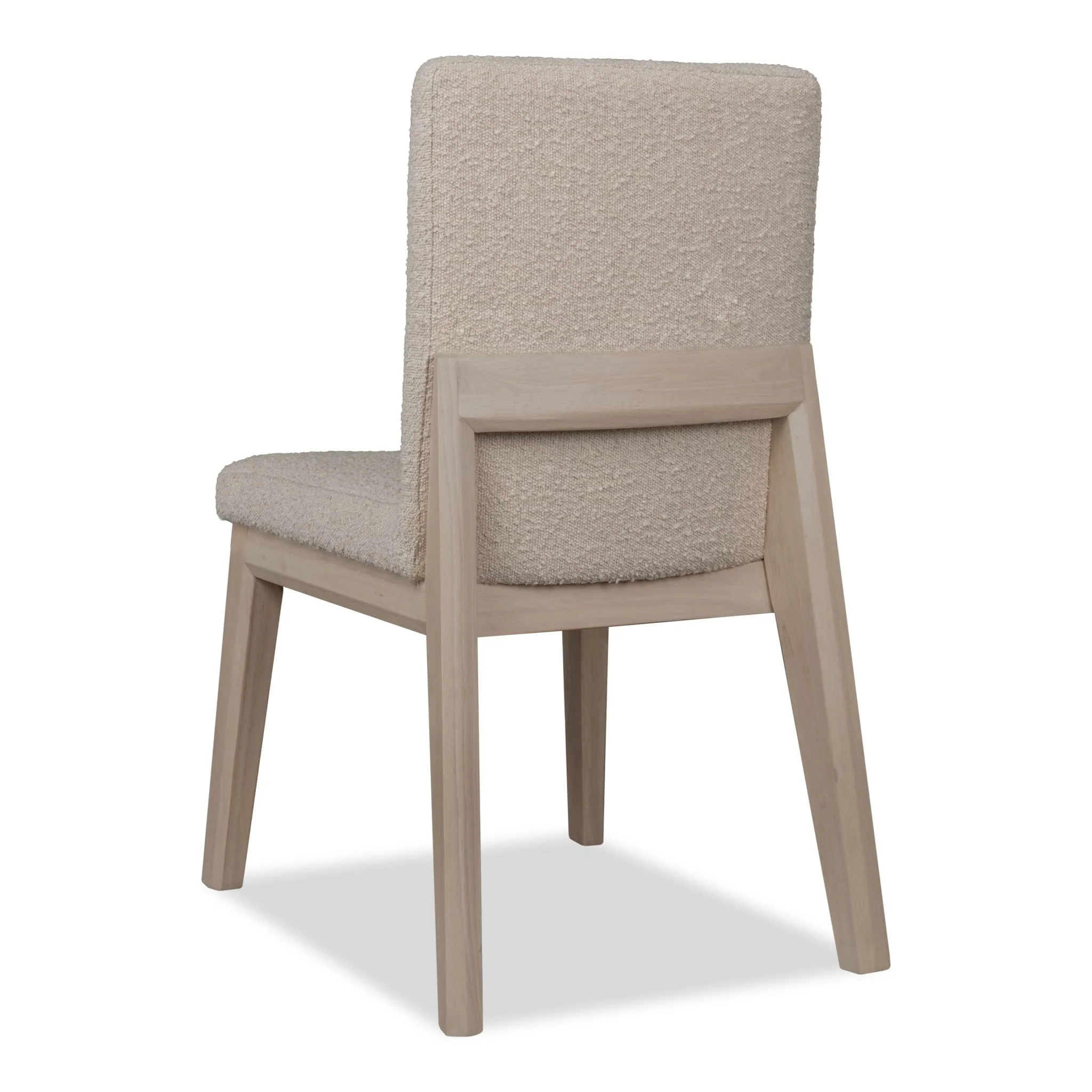 Liv Solid Wood Dining Chair in White Sand and Brun Boucle - Image 5
