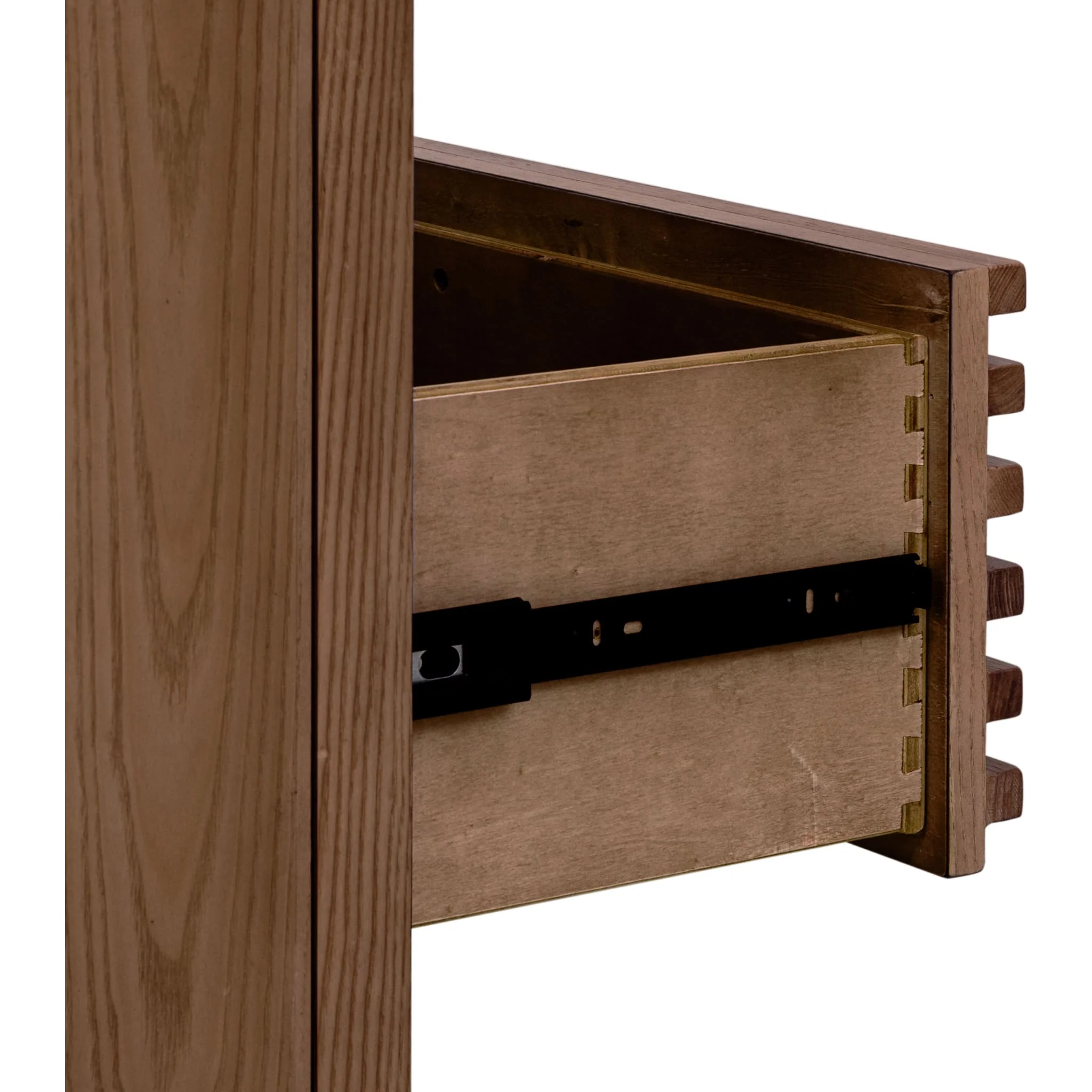 Tanner Six Drawer Ash Wood Dresser in Roux - Image 5