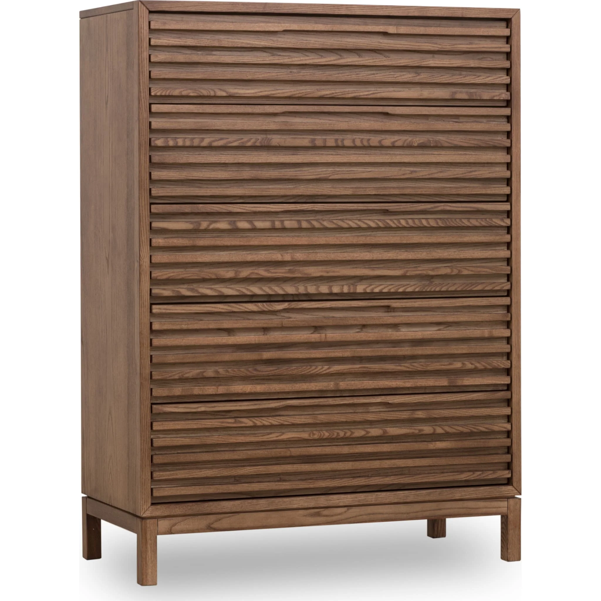 Tanner Five Drawer Ash Wood Chest in Roux - Image 3