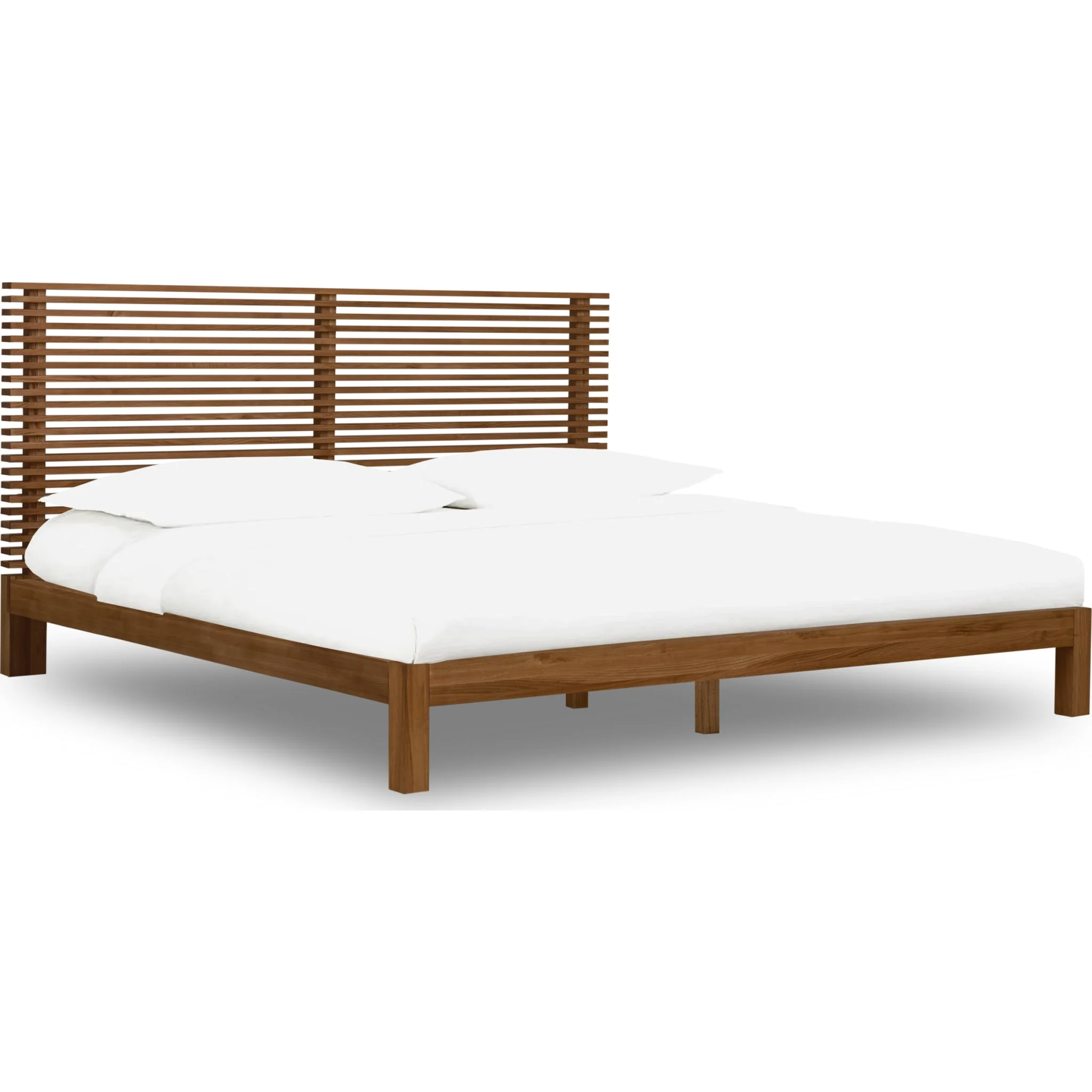 Tanner Solid Ash Platform Bed in Roux - Image 3