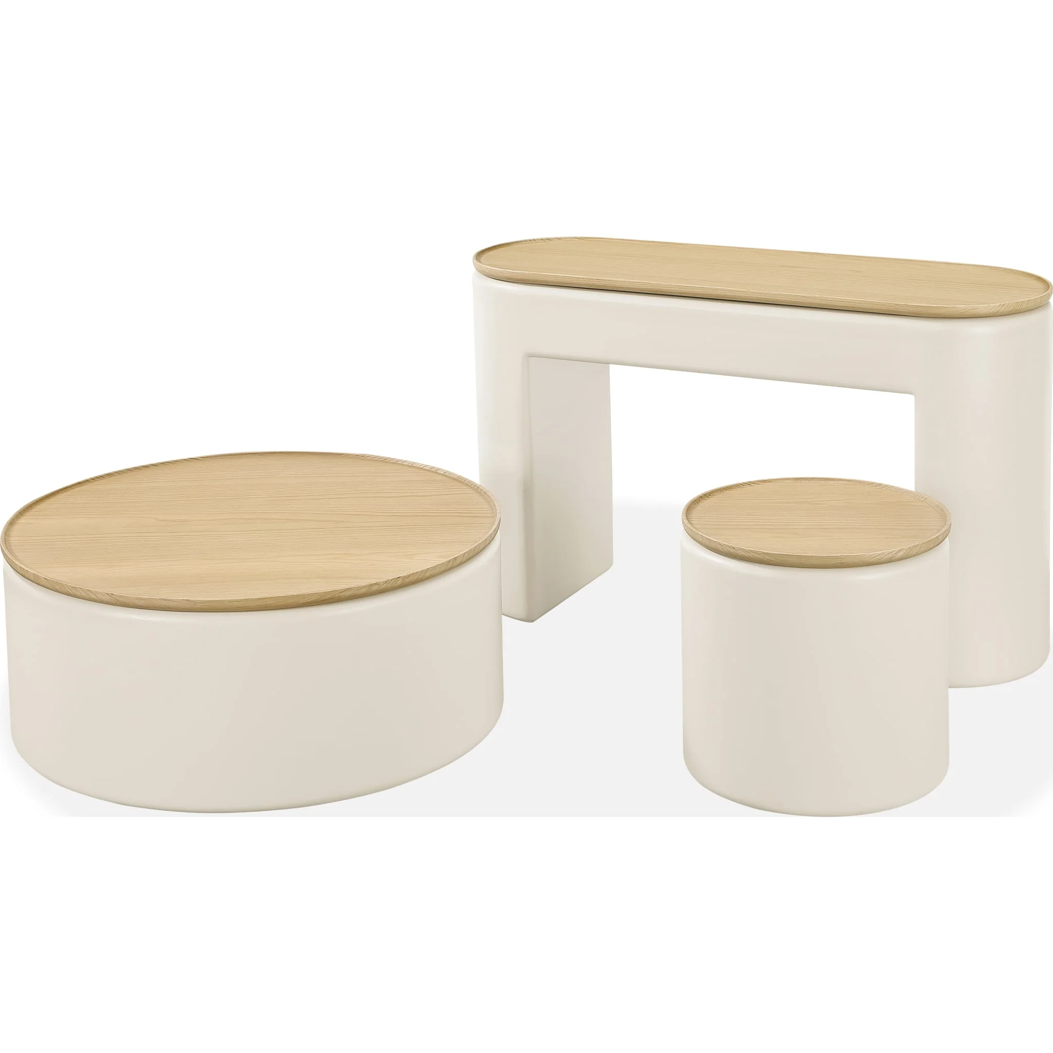 Oskar Lift Top Console Table in Barley - Image 10