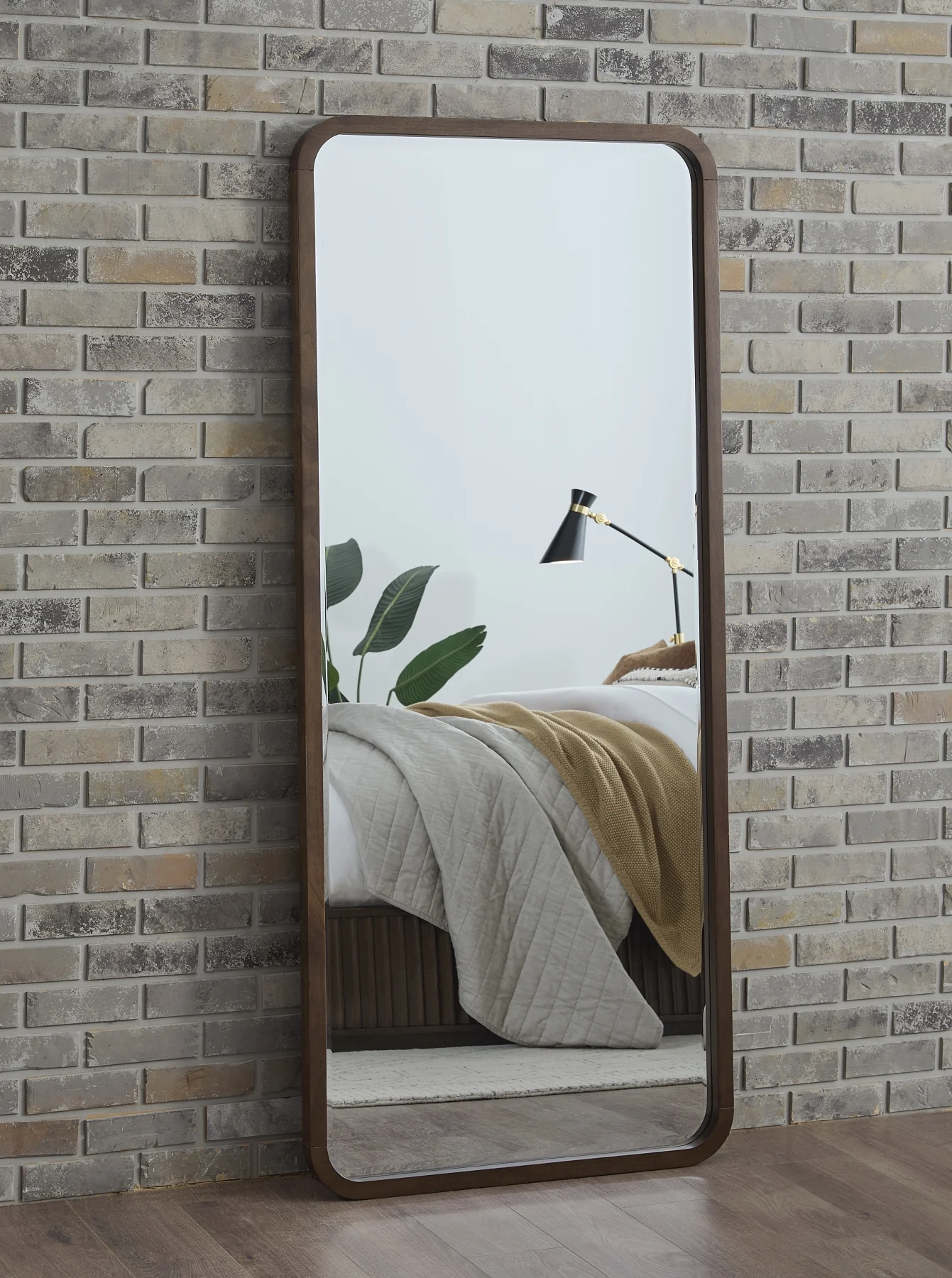 Penny Floor Mirror -  Choc Mse