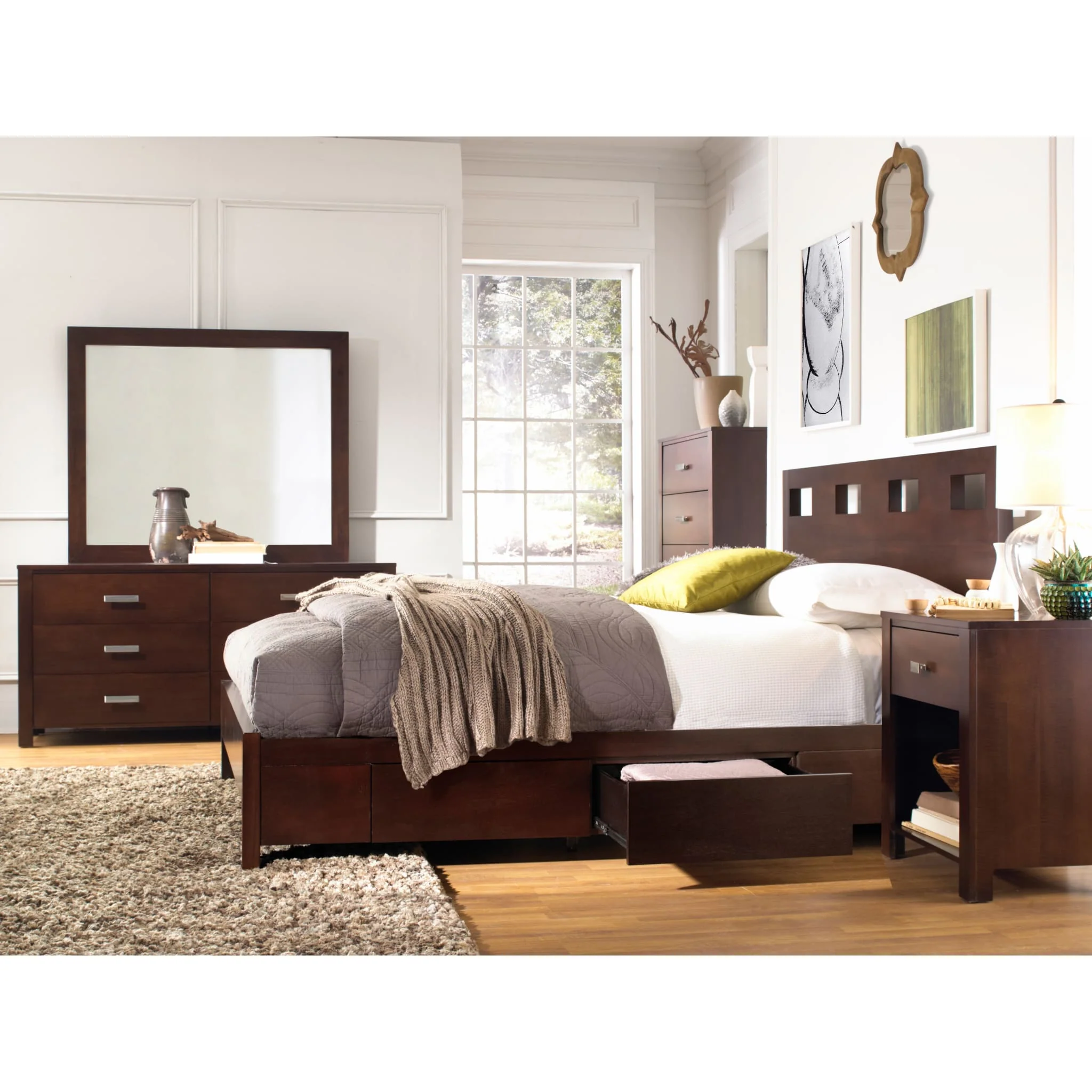 Riva Five Drawer Chest in Chocolate Brown (2024) - Image 2