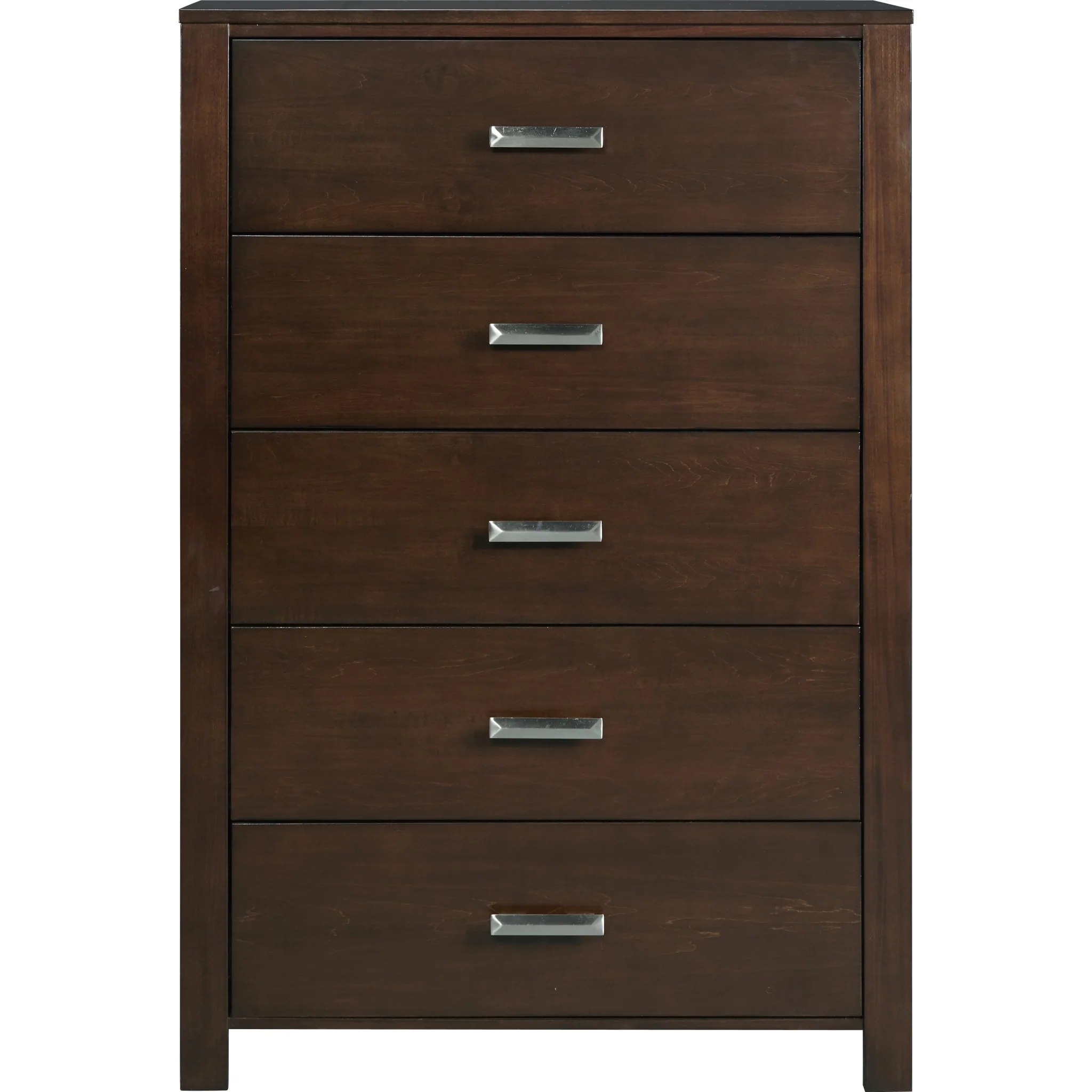Riva Five Drawer Chest in Chocolate Brown (2024) - Image 4