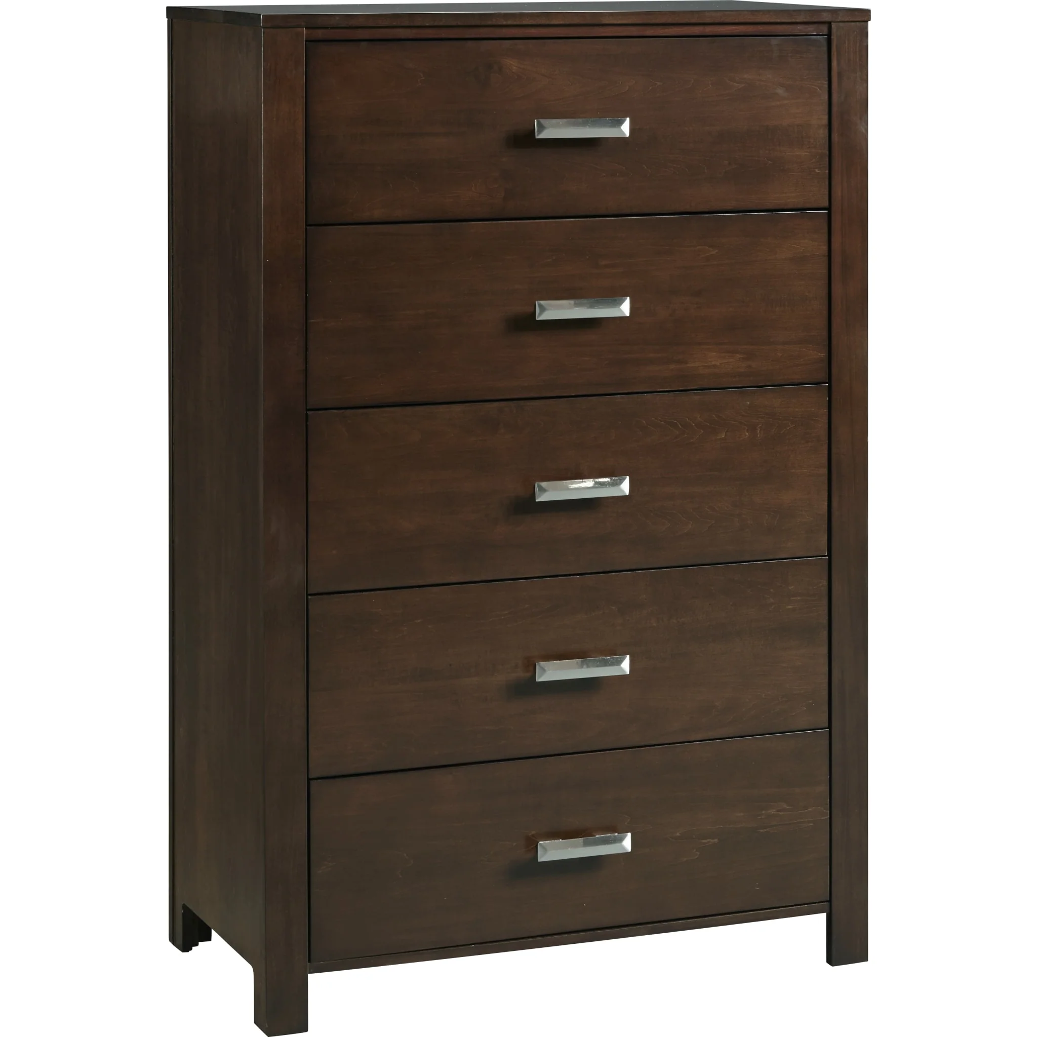 Riva Five Drawer Chest in Chocolate Brown (2024) - Image 5