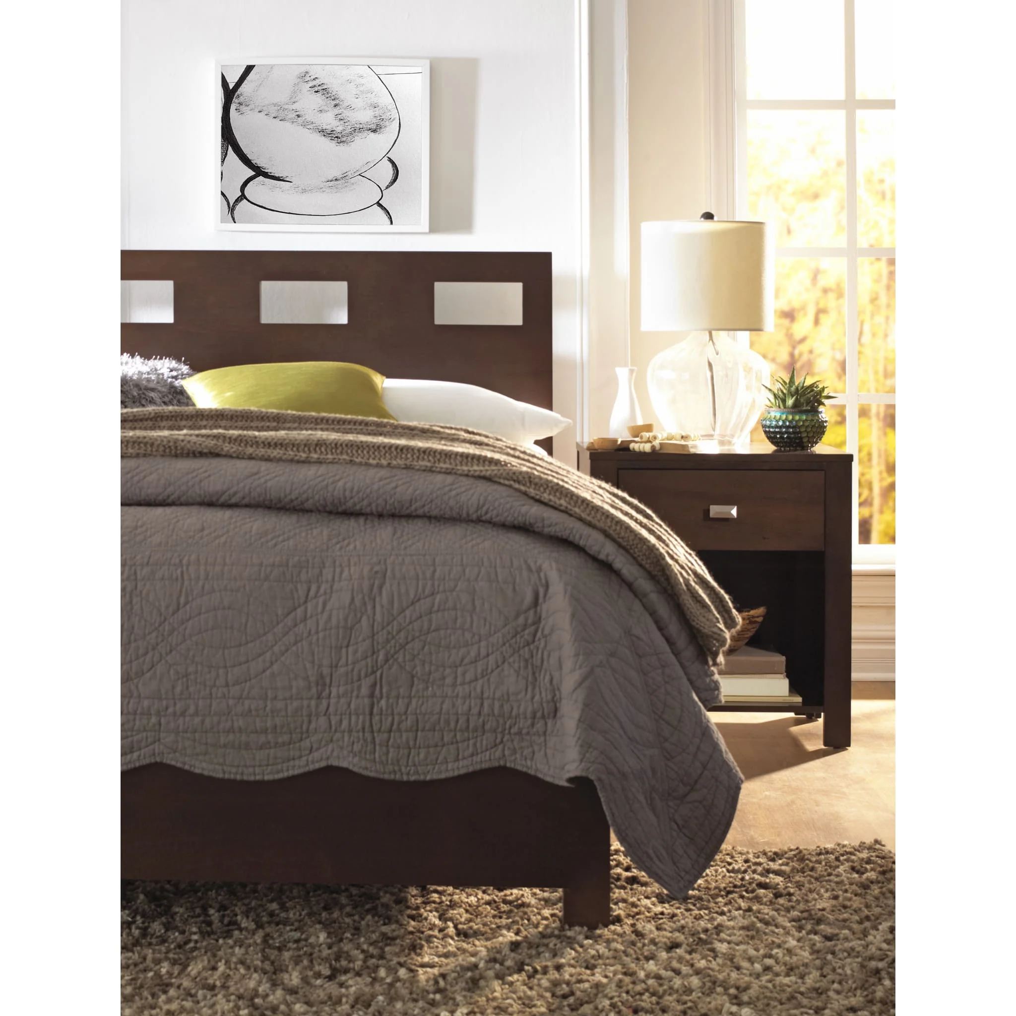 Riva Wood Storage Bed in Chocolate Brown - Image 2