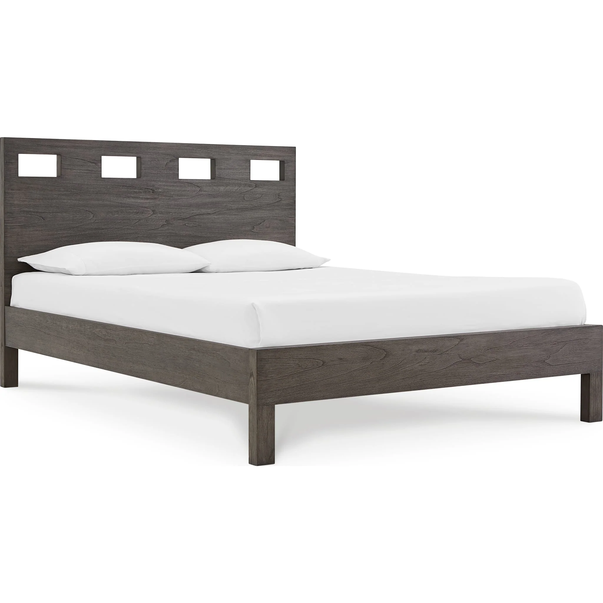 Riva Wood Bed in Sharkskin - Image 7